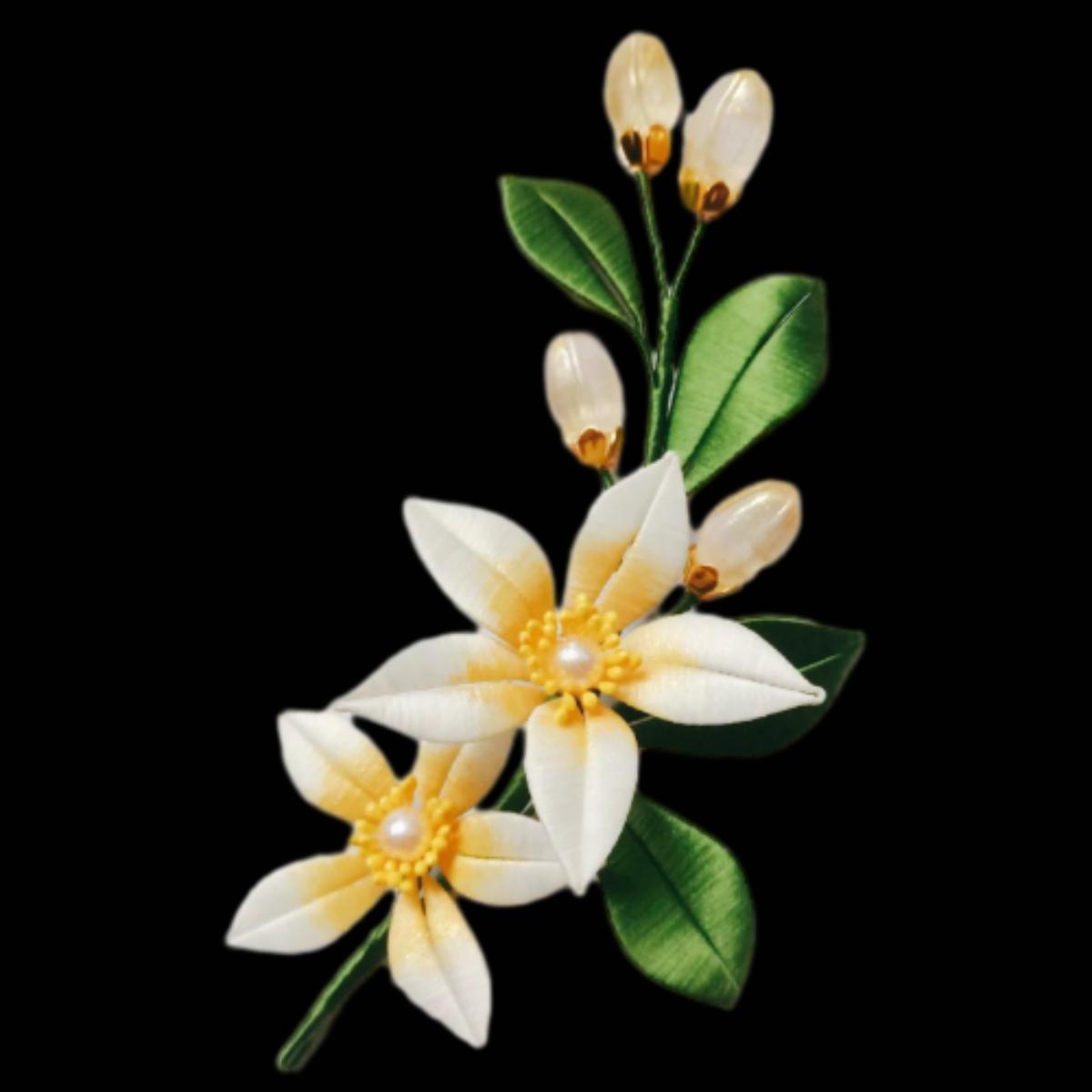 Custom Silk Flower Brooch - Elegant Handmade Floral Pin for Women | Perfect for Weddings, Parties & Special Occasions