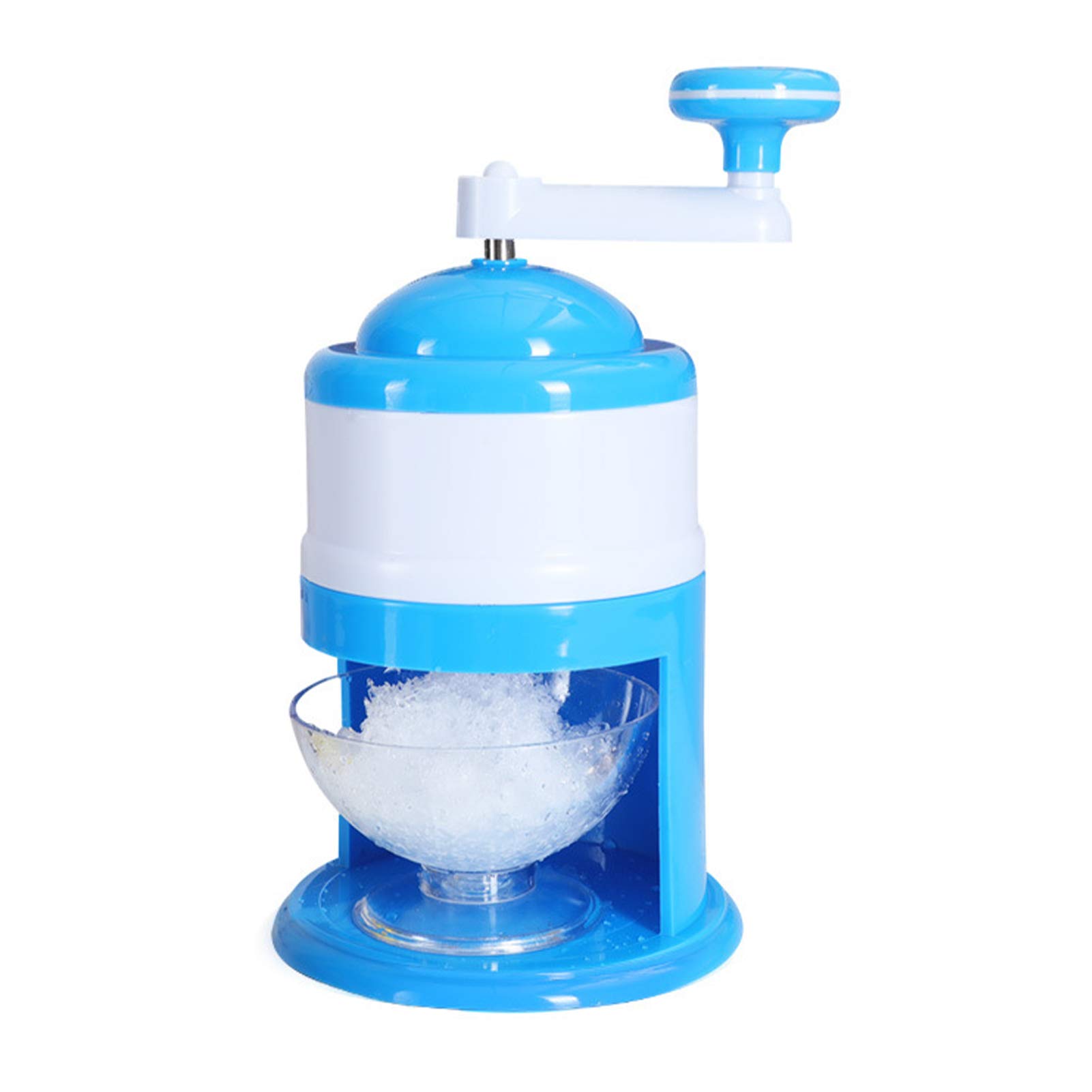 Premium Manual Ice Crusher - Large Capacity Hand Crank Snow Cone Maker & Shaved Ice Machine for Cocktails, Smoothies & Summer Drinks (Blue) - Perfect for Home Bars, Parties & Outdoor Events