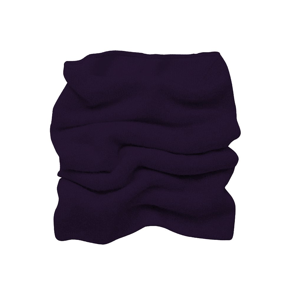 Parisbonbon Men's 100% Cashmere Neck Warmer Scarf - Soft Winter Accessory in Deep Violet, One Size Fits All - Perfect for Cold Weather & Outdoor Activities