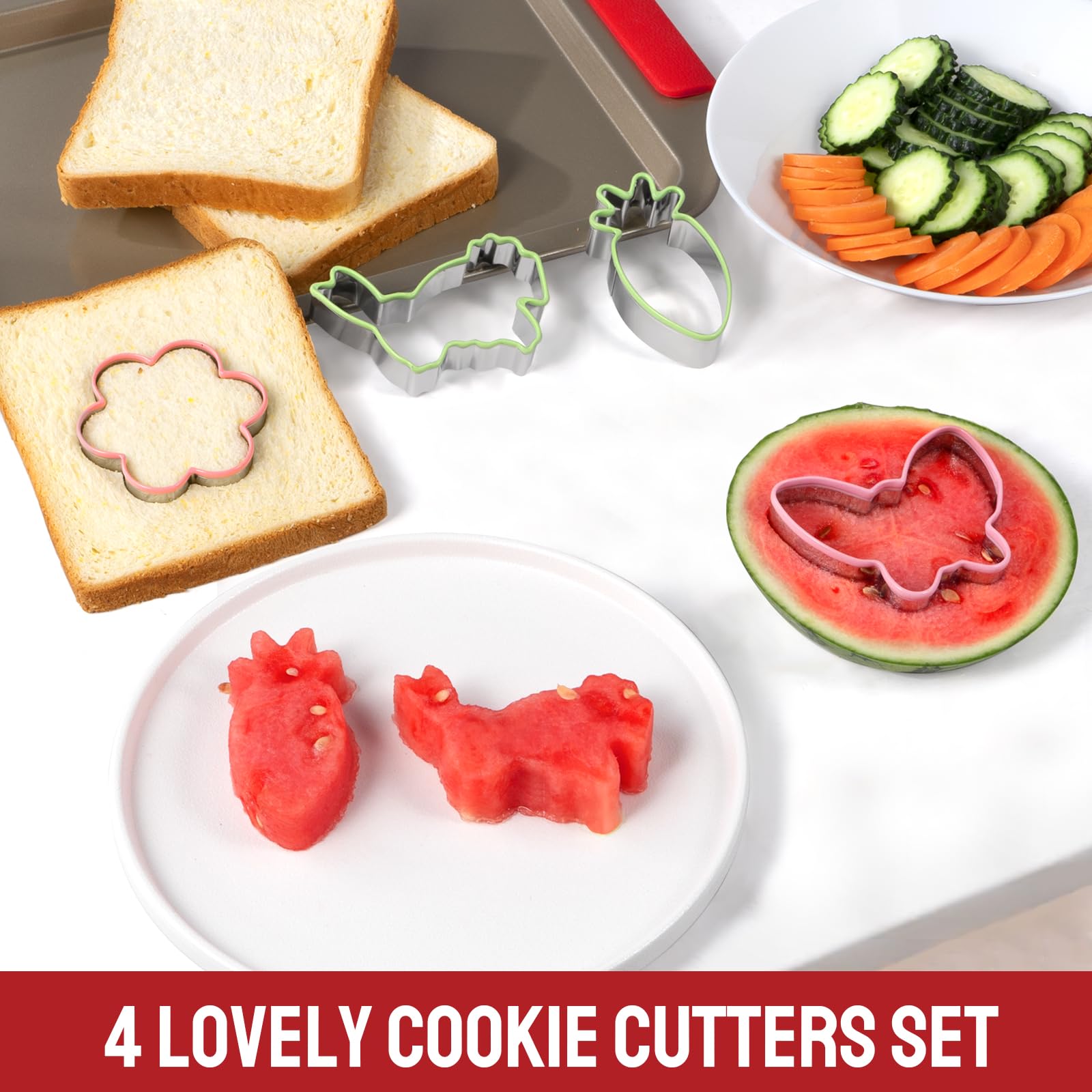 Premium 9-Piece Nonstick Bakeware Set - Cookie Sheet, Cake Pans, Muffin Pan, Roasting Pan & Cookie Cutters with Ergonomic Handles | Perfect for Baking Cookies, Cakes, Cupcakes & Holiday Roasts - Champagne Gold