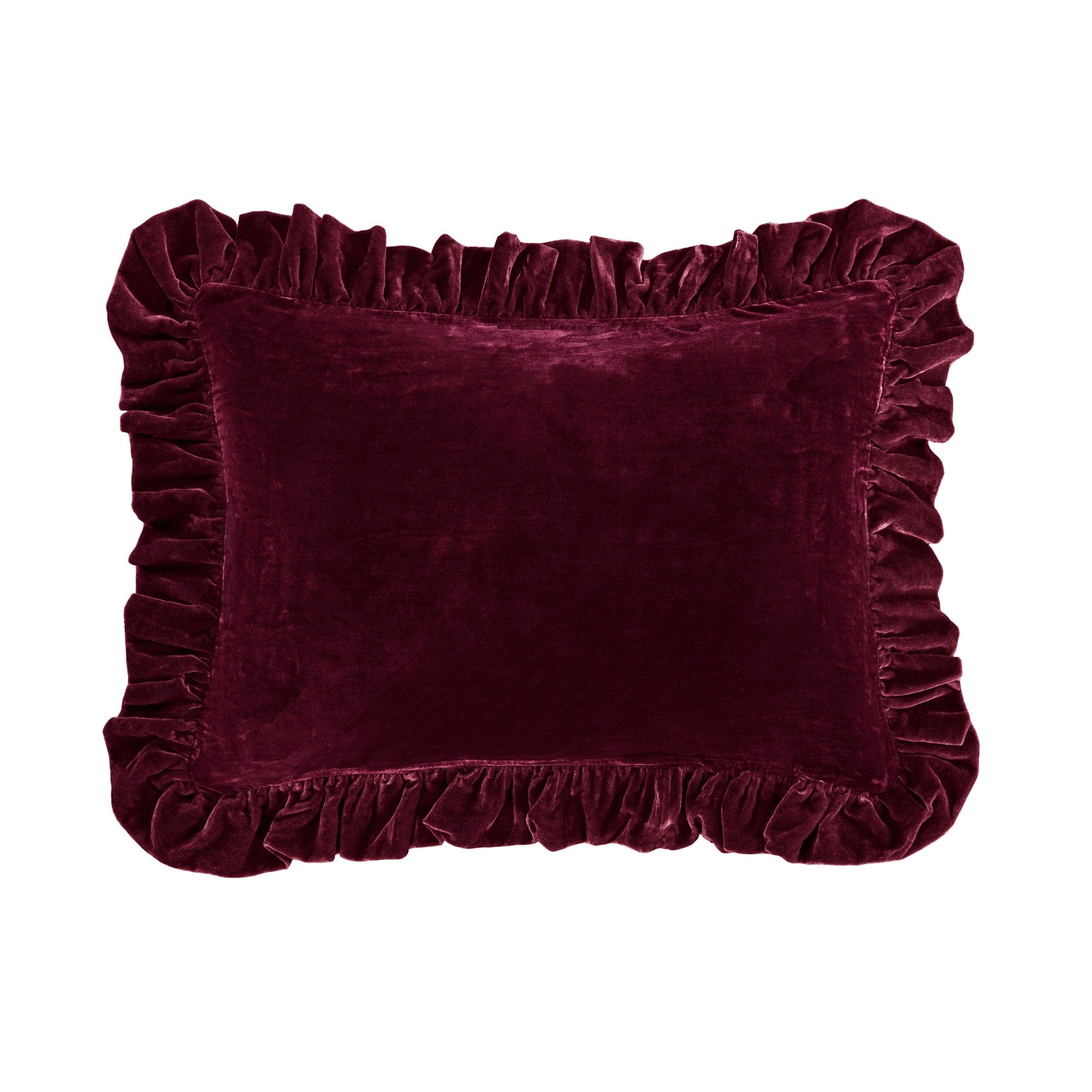 Luxury Stella Faux Silk Velvet Oblong Pillow - Soft Decorative Throw Cushion for Sofa, Bed & Home Decor - Elegant Living Room & Bedroom Accent Pillow