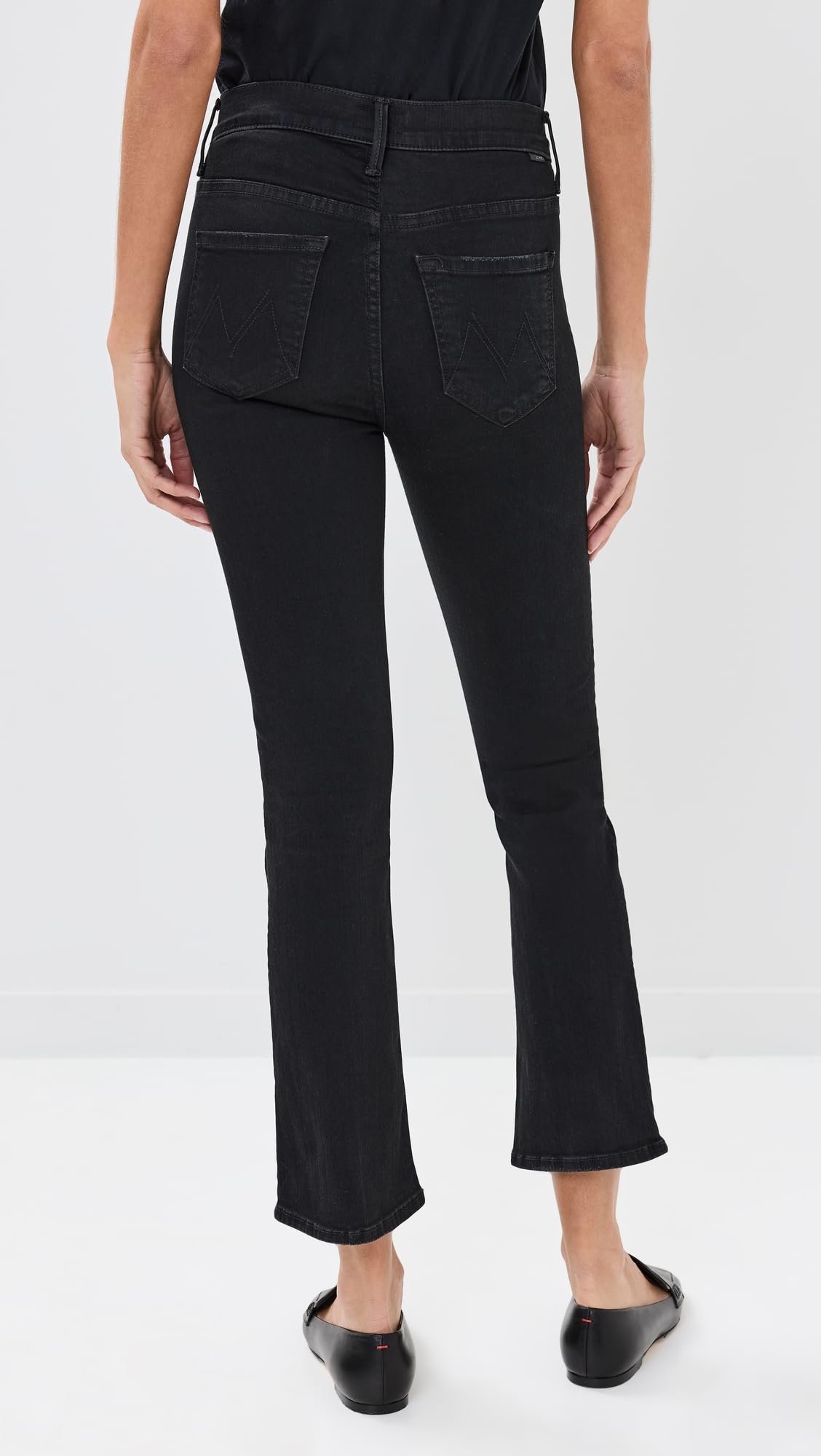 MOTHER Women's The Insider Crop Jeans - High Waist Distressed Denim for Casual Outfits & Street Style | Perfect for Daytime Errands & Night Out
