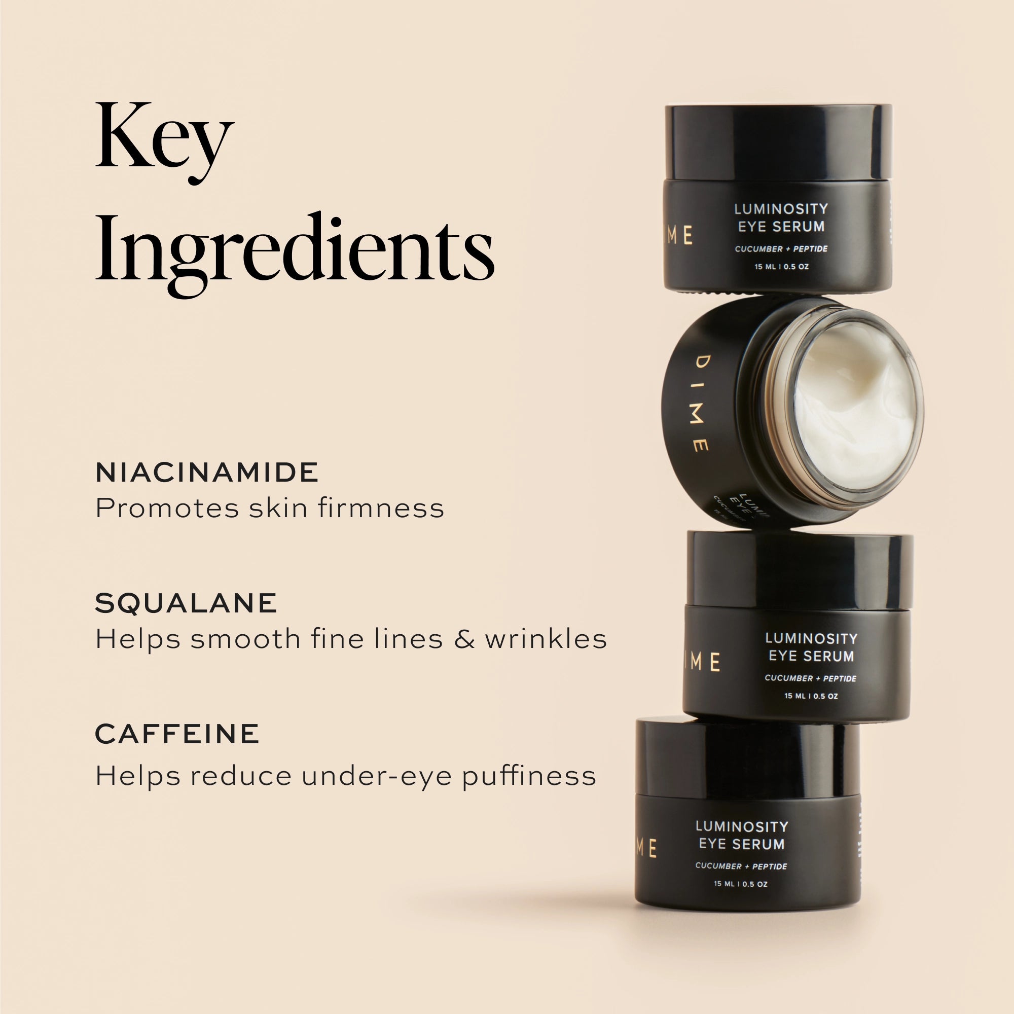 Luminosity™ Eye Serum for Dark Circles & Puffiness - Brightening Anti-Aging Treatment for Under Eyes - Perfect for Morning & Night Skincare Routine