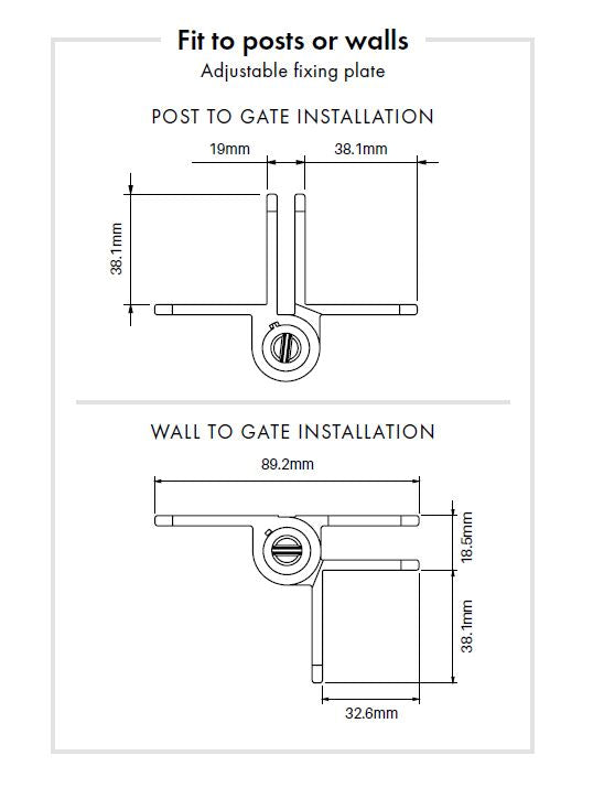 Adjustable Tension White Kwik Fit Aluminum Hinge Pair - Perfect for Cabinet Doors, Furniture Repair & DIY Projects