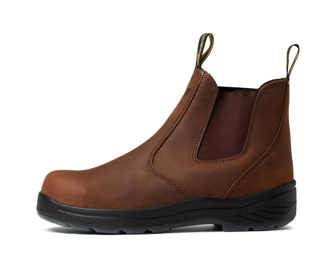 Thoroflex Series 6 Composite Toe Quick Release Chelsea Boot - Waterproof Work Boots for Men - Slip Resistant Safety Shoes for Construction & Outdoor Work