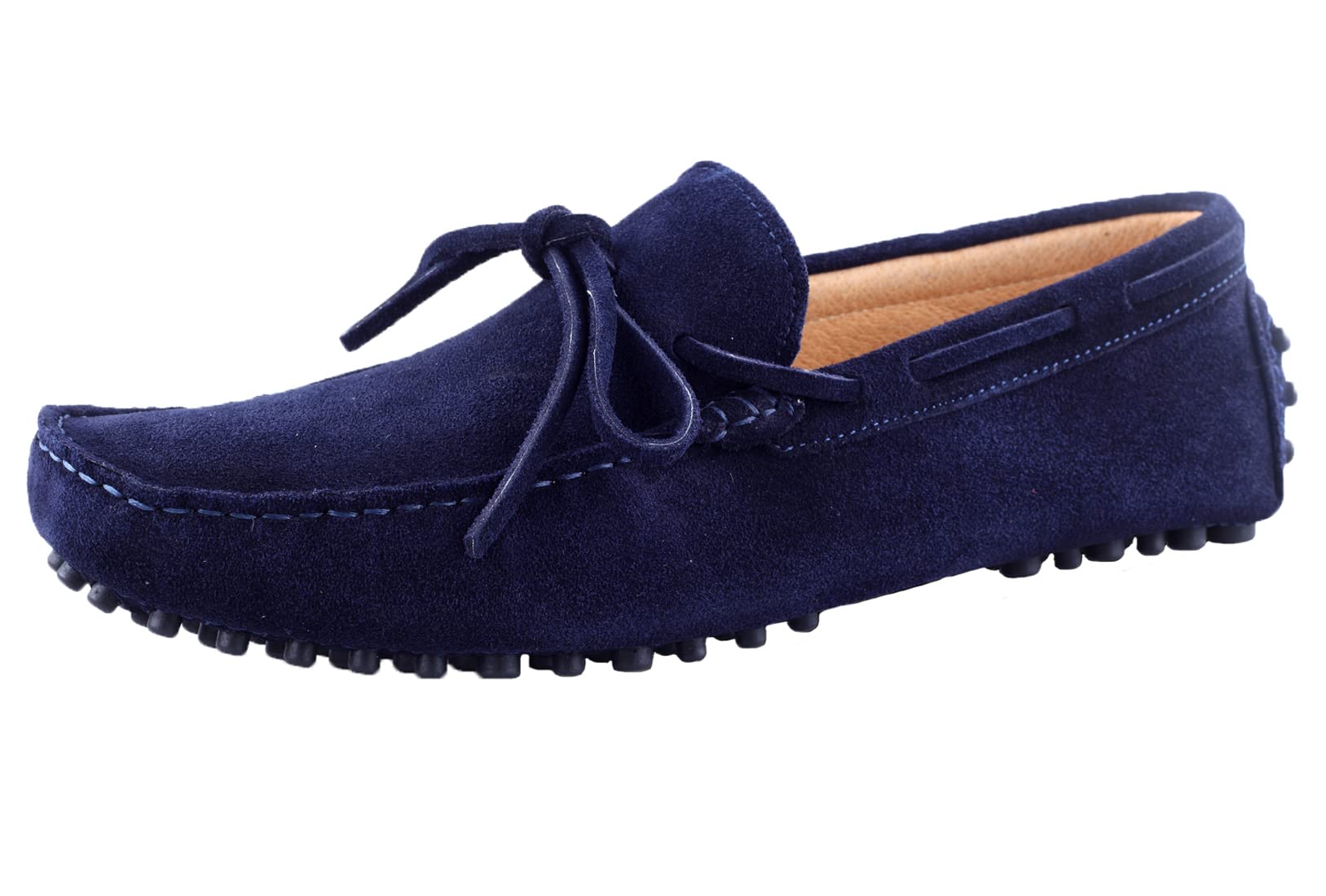 Men's Classic Suede Leather Penny Loafers - Slip-On Moccasin Driving Shoes for Casual Wear & Prom | Comfortable & Stylish Footwear for Work, Date Night & Special Occasions