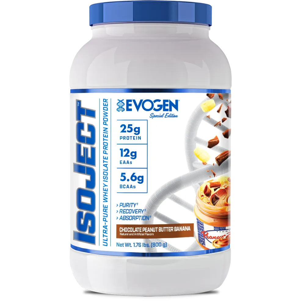 Evogen Isoject Premium Whey Protein Isolate Powder - 100% Pure Muscle Recovery & Growth Supplement for Athletes & Bodybuilders - Ideal for Post-Workout, Meal Replacement & Fitness Goals