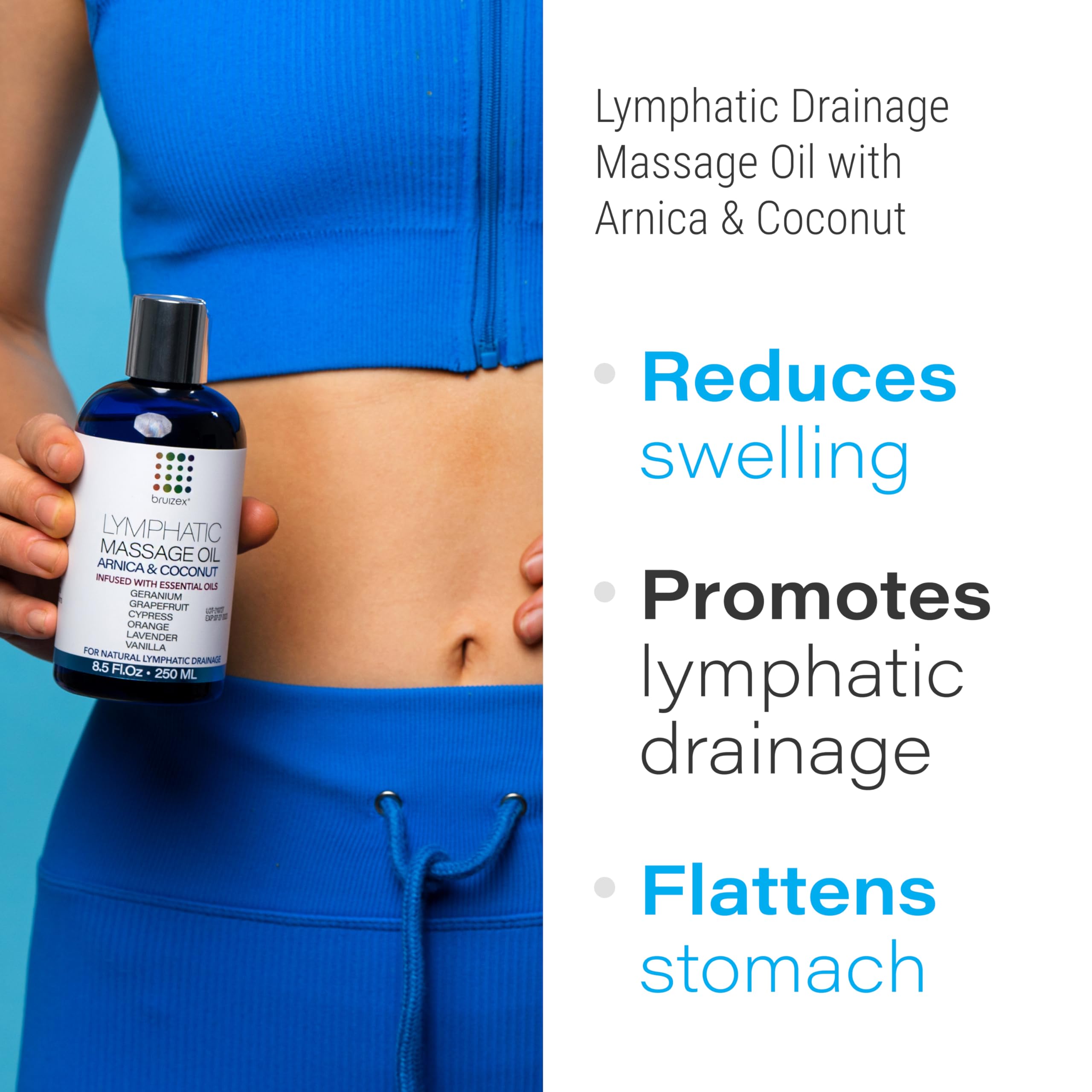 **Arnica Coconut Lymphatic Drainage Massage Oil & Liposuction Herbal Tea Bundle – Natural Lymph System Recovery for Post-Surgery, Detox & Relaxation – Perfect for Spa, Home Therapy & Wellness Routines**