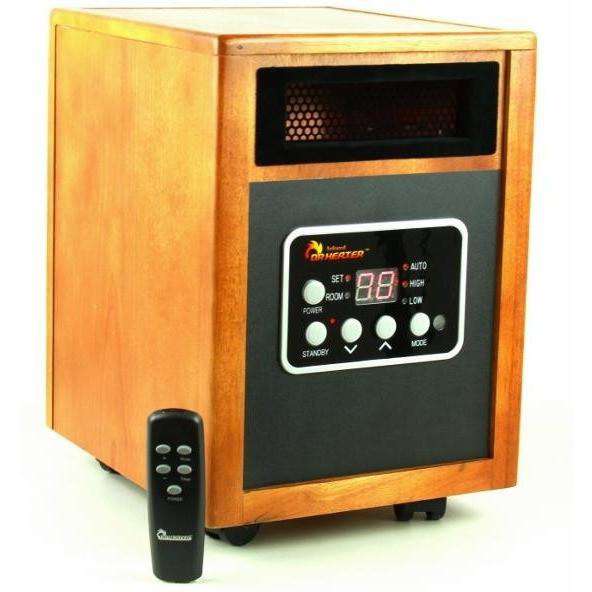 Dr. Heater Infrared Portable Space Heater with Remote Control - 1500W Fast Heating, Energy Efficient, Quiet Operation for Home, Office, Garage & Indoor Use