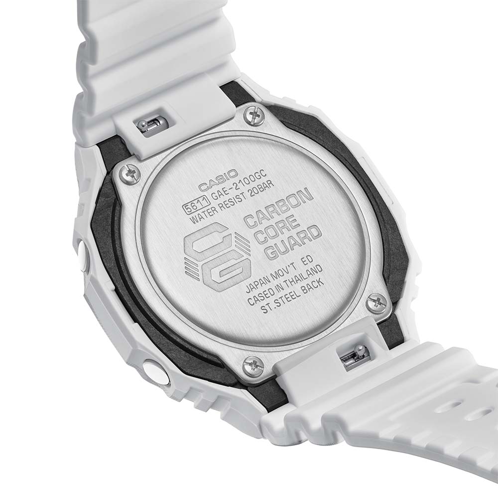 G Shock GAE2100GC 7A Grunge Snow Camo Digital Watch - Rugged Military Style Sports Watch for Men - Perfect for Outdoor Adventures, Hiking & Extreme Sports