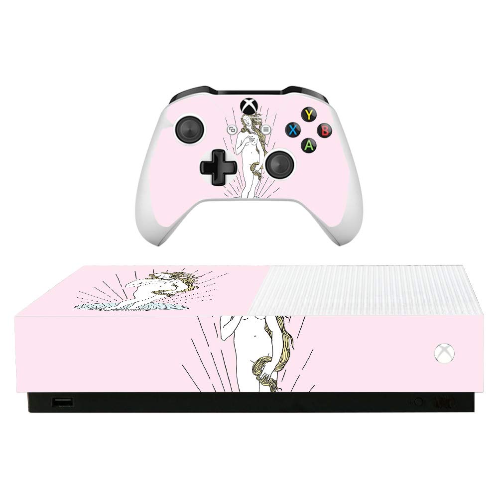 MightySkins Protective Vinyl Skin Wrap for Microsoft Xbox One S All-Digital Edition - Chic Venus Design | Durable, Scratch-Resistant Decal Cover | Easy to Apply & Remove | Made in USA | Perfect for Gaming Setups & Home Entertainment Decor