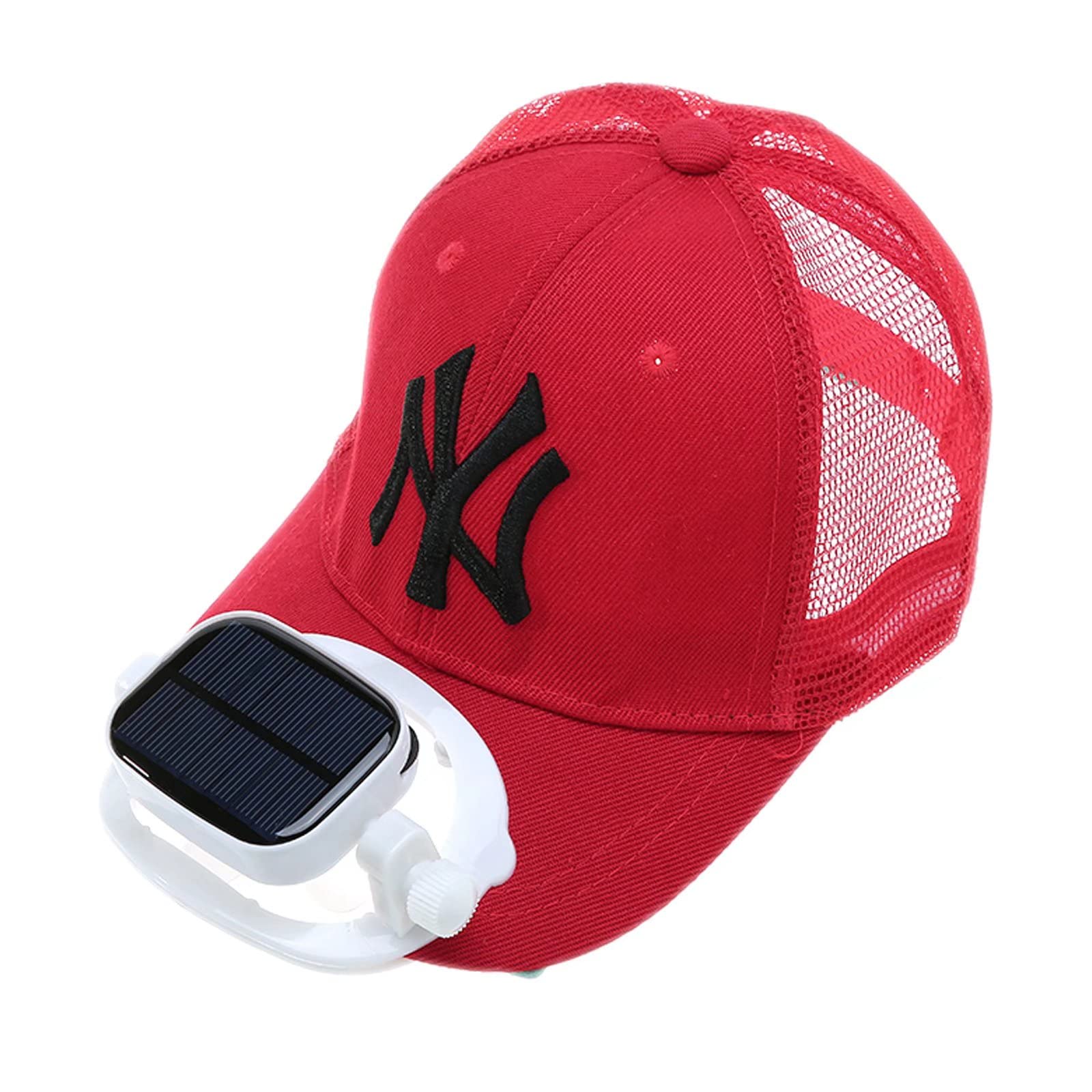 Solar Powered Cooling Fan Hat for Outdoor Sports, Travel & Camping - UV Protection Sun Hat with Built-in Fan for Hiking, Running, Beach & Summer Activities