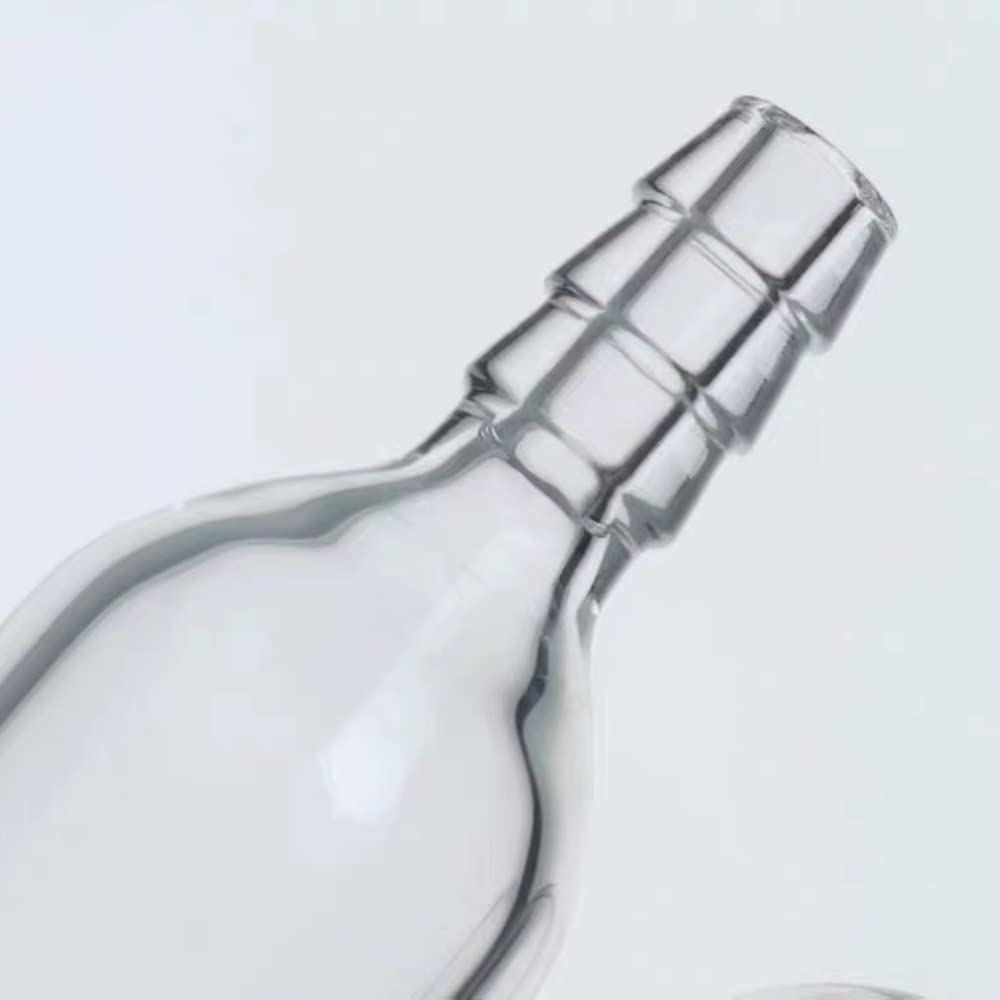 High-Quality Lab Glass Double Manifold Vacuum Gas Distributor - Double Row Vacuum Gas Distributor with Solid Glass Stopcock (4-Port) - Perfect for Chemistry Experiments, Distillation & Lab Research