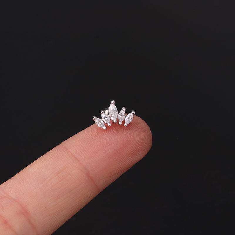 20G Cartilage Tiny Stud Earrings - Opal Stud Earrings for Women | Perfect for Daily Wear, Parties & Gifts | HSPJ287