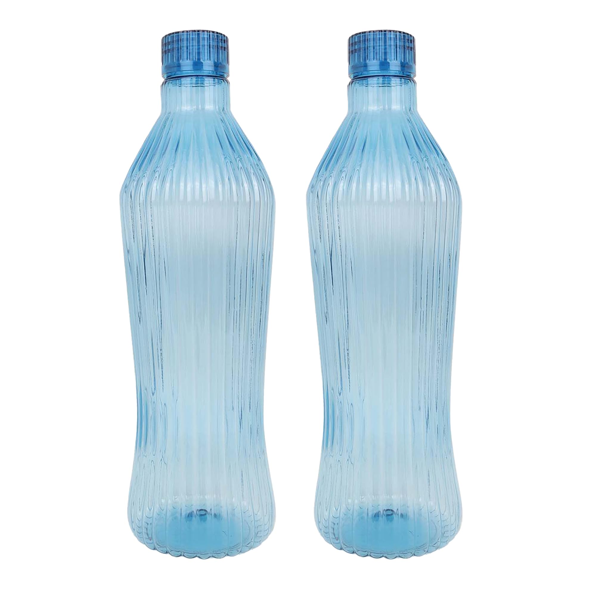 KSI BPA-Free Plastic Water Bottles 1000ml (34oz) - Leakproof, Food-Grade, Lightweight & Durable - 2-Pack Set for Gym, Office, Hiking & Outdoor Activities