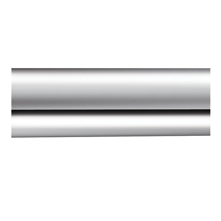 60 Inch Stainless Steel Shower Curtain Rod No Flanges - Rustproof Bathroom Tension Rod for Shower Enclosure, Bathtub, and Closet Organization