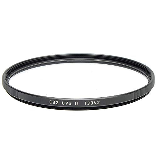 Leica E82 82mm UVa II Glass Filter for DSLR & Mirrorless Cameras - Black Lens Filter for UV Protection & Clarity - Perfect for Outdoor Photography, Travel & Landscape Shots
