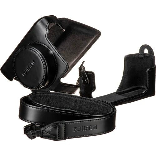 Fujifilm LC-X100V Genuine Leather Camera Case (Black) - Premium Protection for X100V Digital Camera | Perfect for Travel, Street Photography & Everyday Use