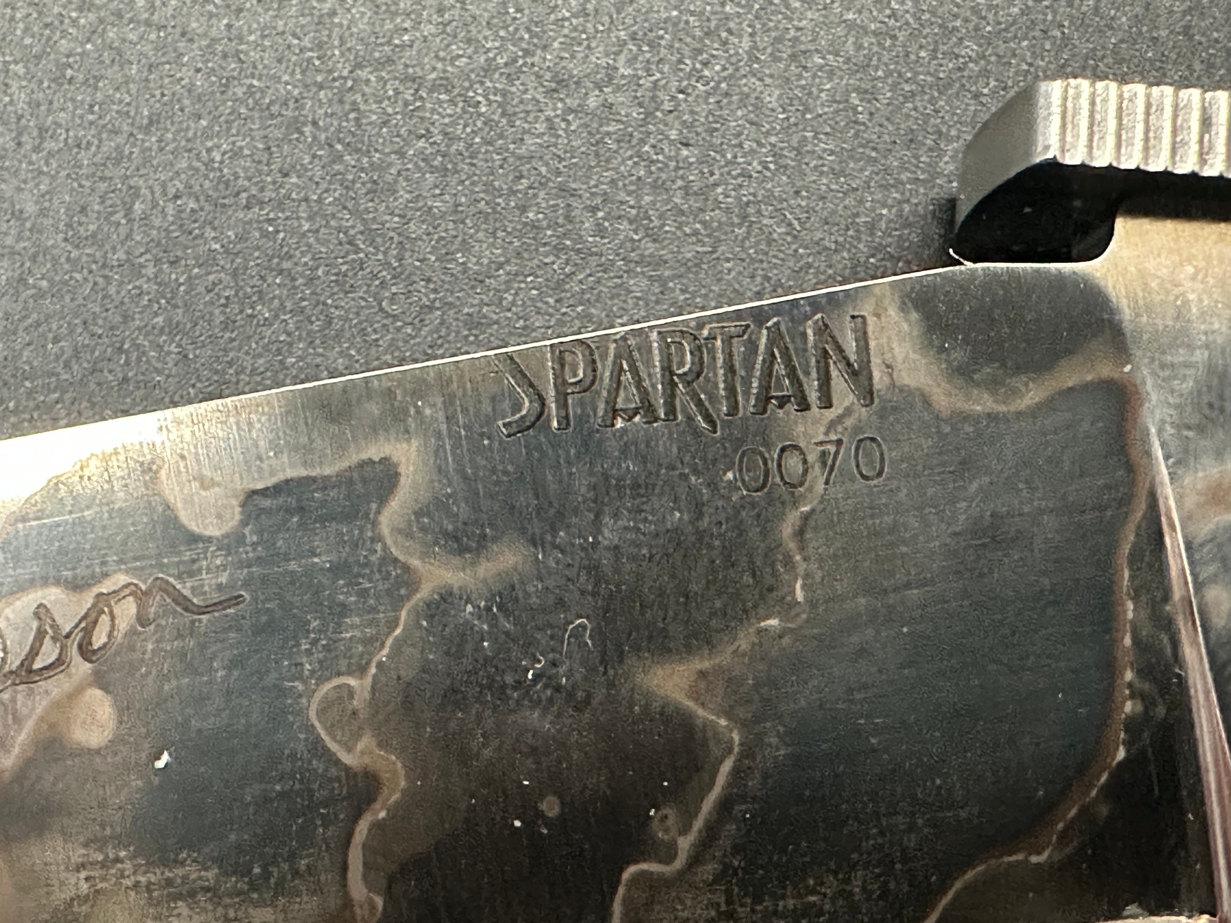 Cold Steel Spartan Limited Edition Knife - Tactical Folding Knife for Outdoor, Camping & Survival - High Carbon Stainless Steel Blade with Secure Lock