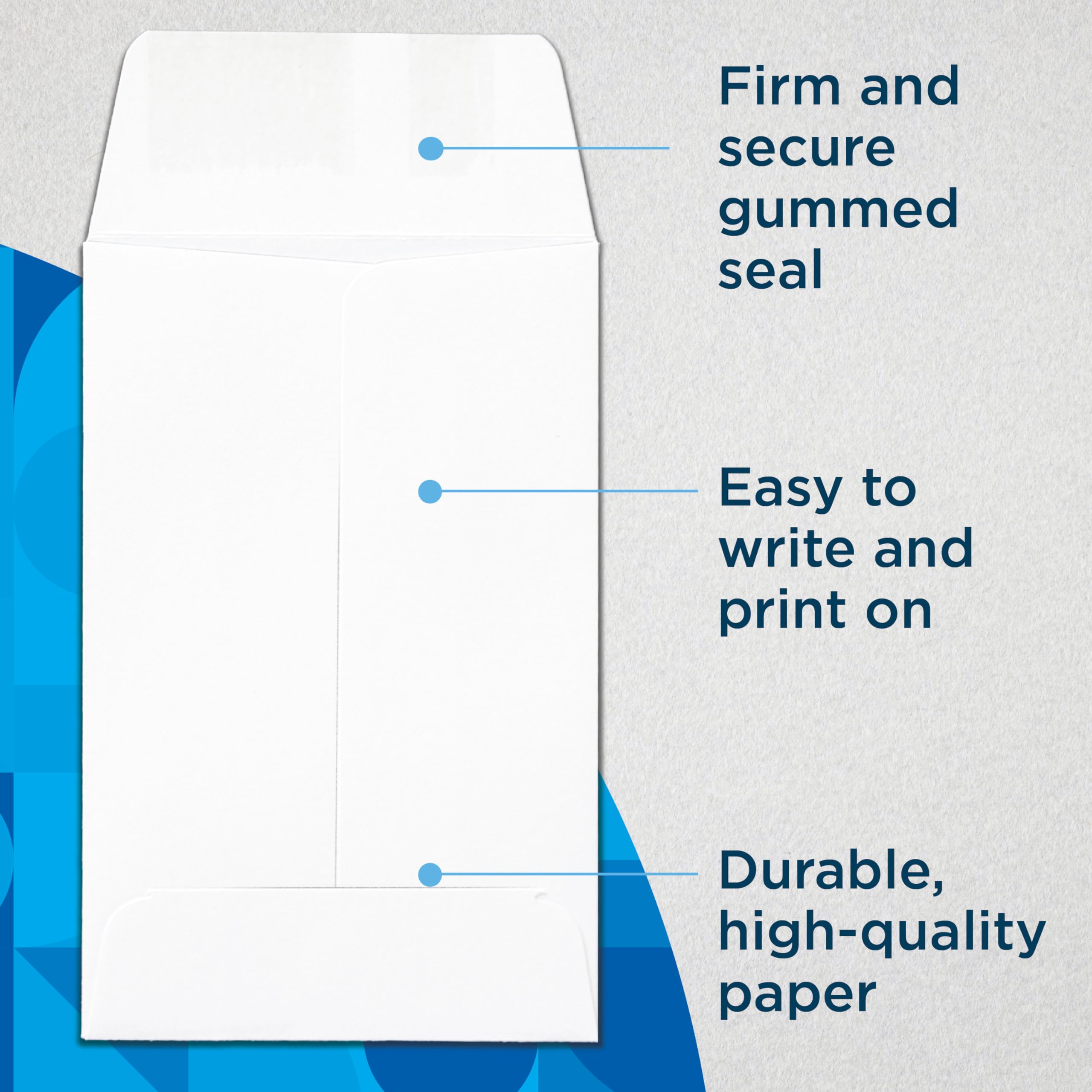 Guardian #1 Paper Coin Envelopes with Gummed Flaps - 1000 Pack (2.25