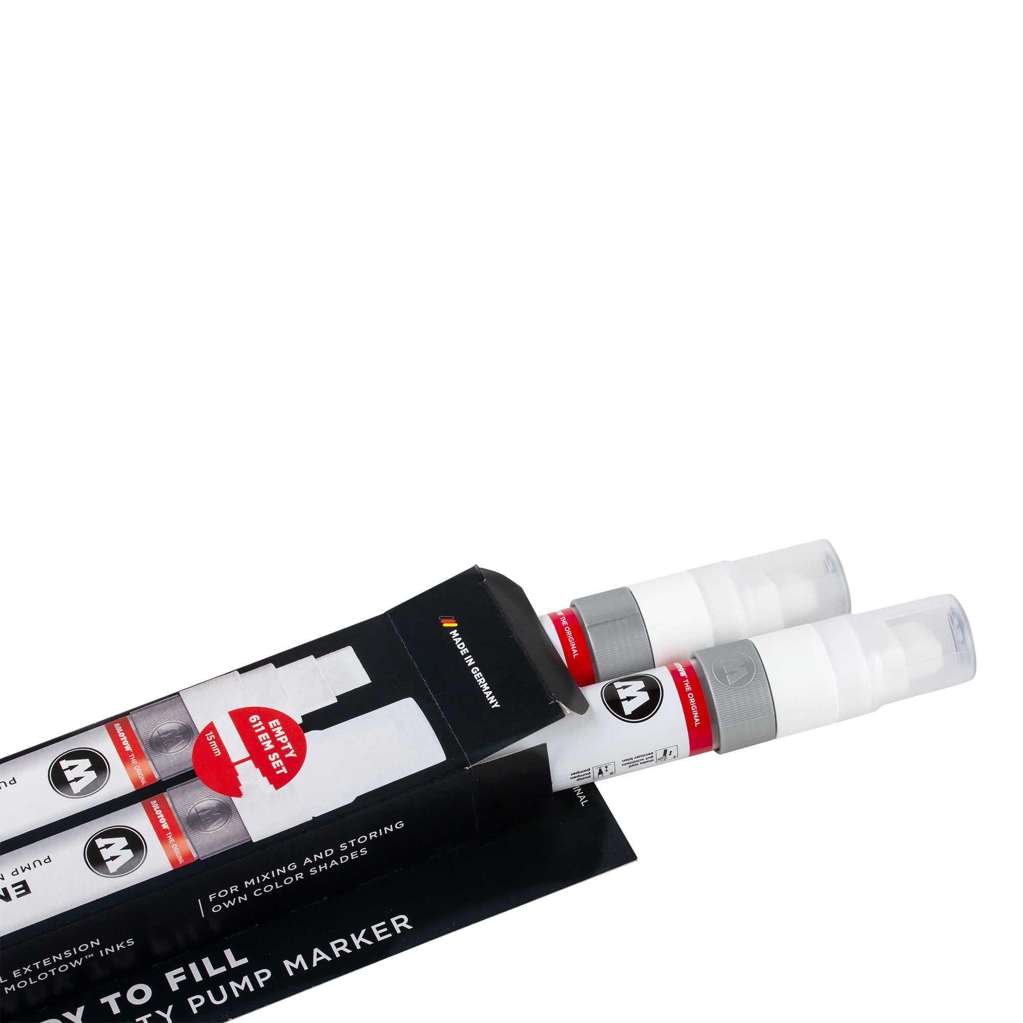 2 Pack ONE4ALL 611EM Refill Extensions - Compatible with 611EM Pens - Ideal for Office, School & Home Use