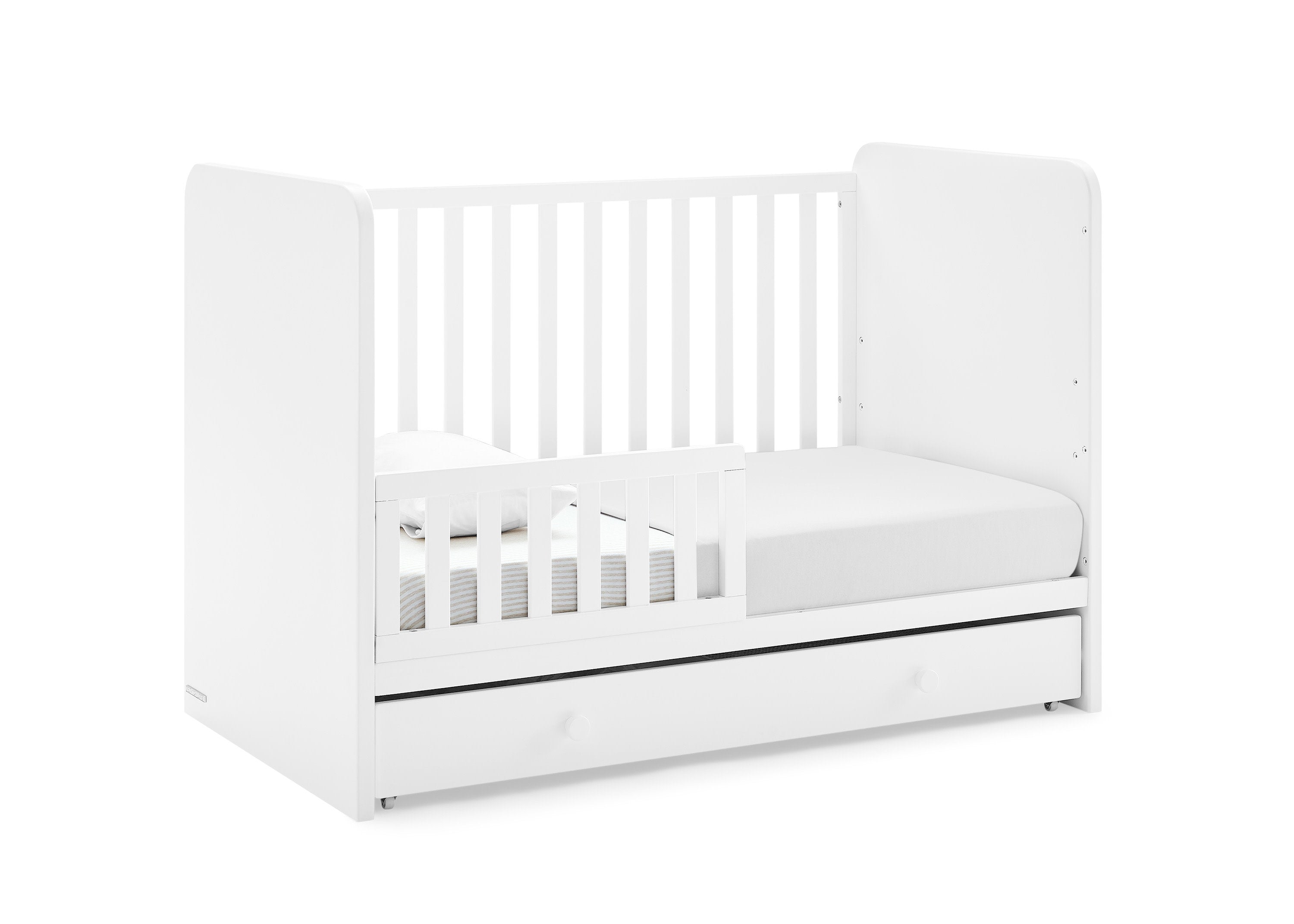 BabyGap Graham 4-in-1 Convertible Crib with Storage Drawer - Nursery Furniture for Newborns to Toddlers - Perfect for Small Spaces & Modern Nurseries