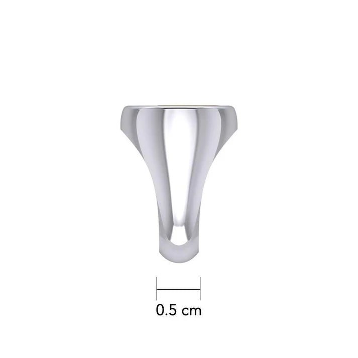 14K Gold Accent Recovery Silver Ring - Elegant Jewelry for Women | Perfect for Everyday Wear, Gifts & Special Occasions