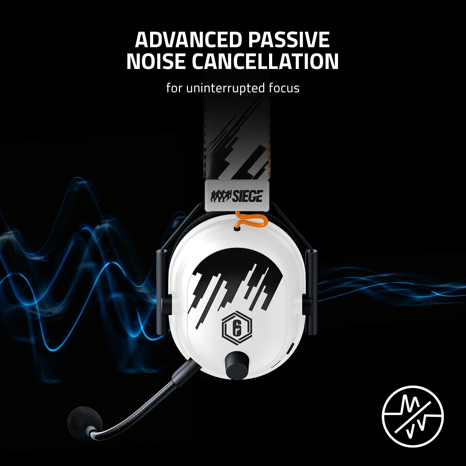Razer BlackShark V2 Pro Wireless Gaming Headset - HyperSpeed Wireless, TriForce Titanium 50mm Drivers, HyperClear Mic - Premium Esports Headphones for Rainbow Six Siege, FPS, PC & Console Gaming