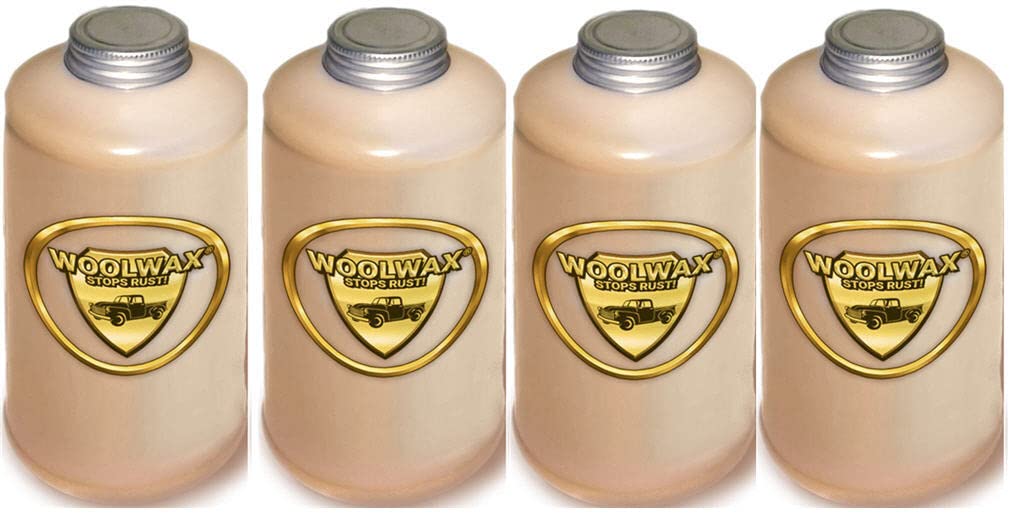WOOLWAX® Lanolin Undercoating for Cars & Trucks - 4 Quart Bottles (Clear) - Rust Protection & Corrosion Prevention for Vehicle Undercarriage in Winter & Off-Road Conditions
