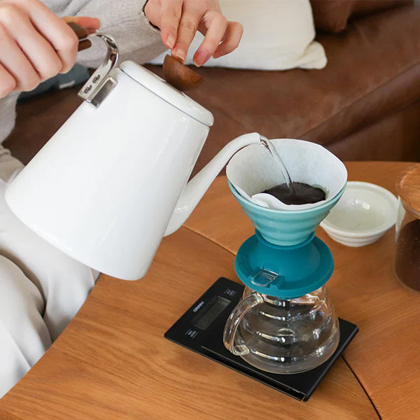 Hario V60 Ceramic Immersion Dripper Switch - Japanese Pour Over Coffee Maker for Home Brewing & Specialty Coffee Lovers