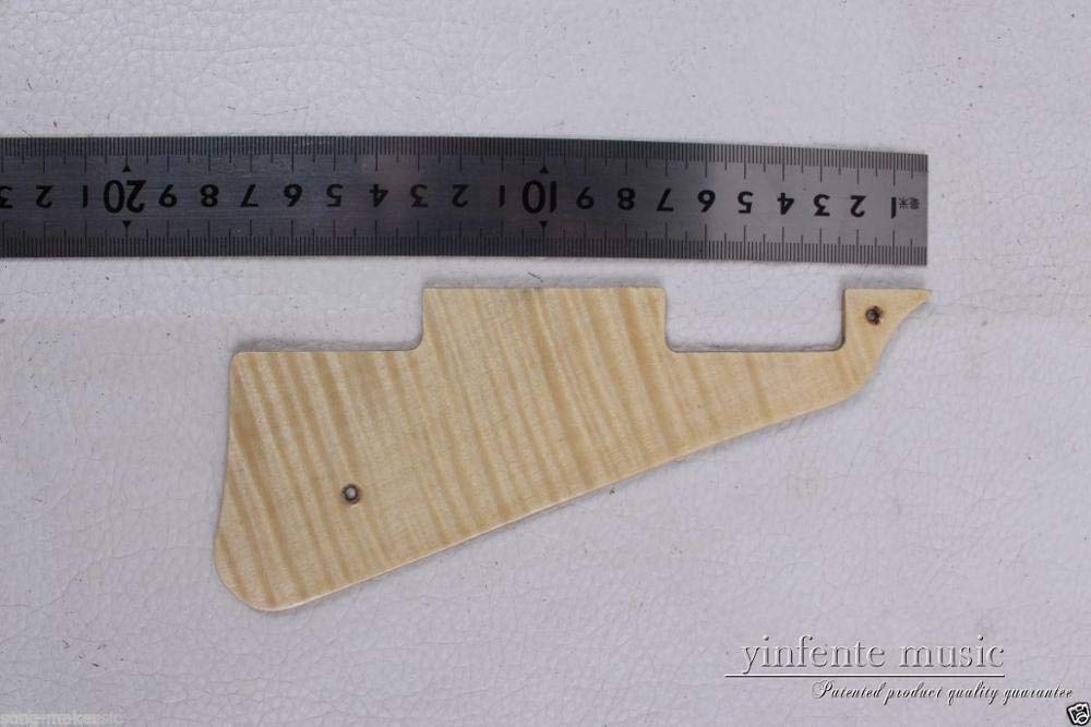 Premium Gibson Les Paul Flame Maple Wood Electric Guitar Pickguard - Handmade Replacement Part for Enhanced Tone & Style | Perfect for Upgrades, Repairs & Custom Builds