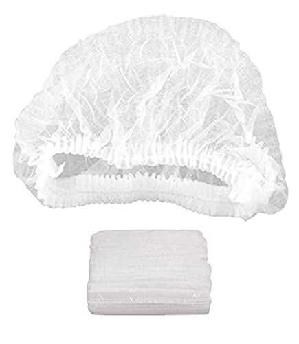 Aadvay Enterprises Disposable Hair Covers [100 Pack] - Non-Woven Dustproof Caps for Salon, Kitchen, Food Service & Healthcare Workers