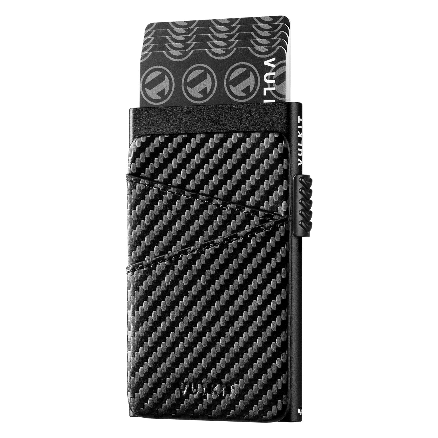 VC304 Minimalist Leather Card Holder with Extra Pocket for Cash & Coins - Slim RFID Blocking Wallet for Men & Women (Perfect for Travel & Everyday Use)
