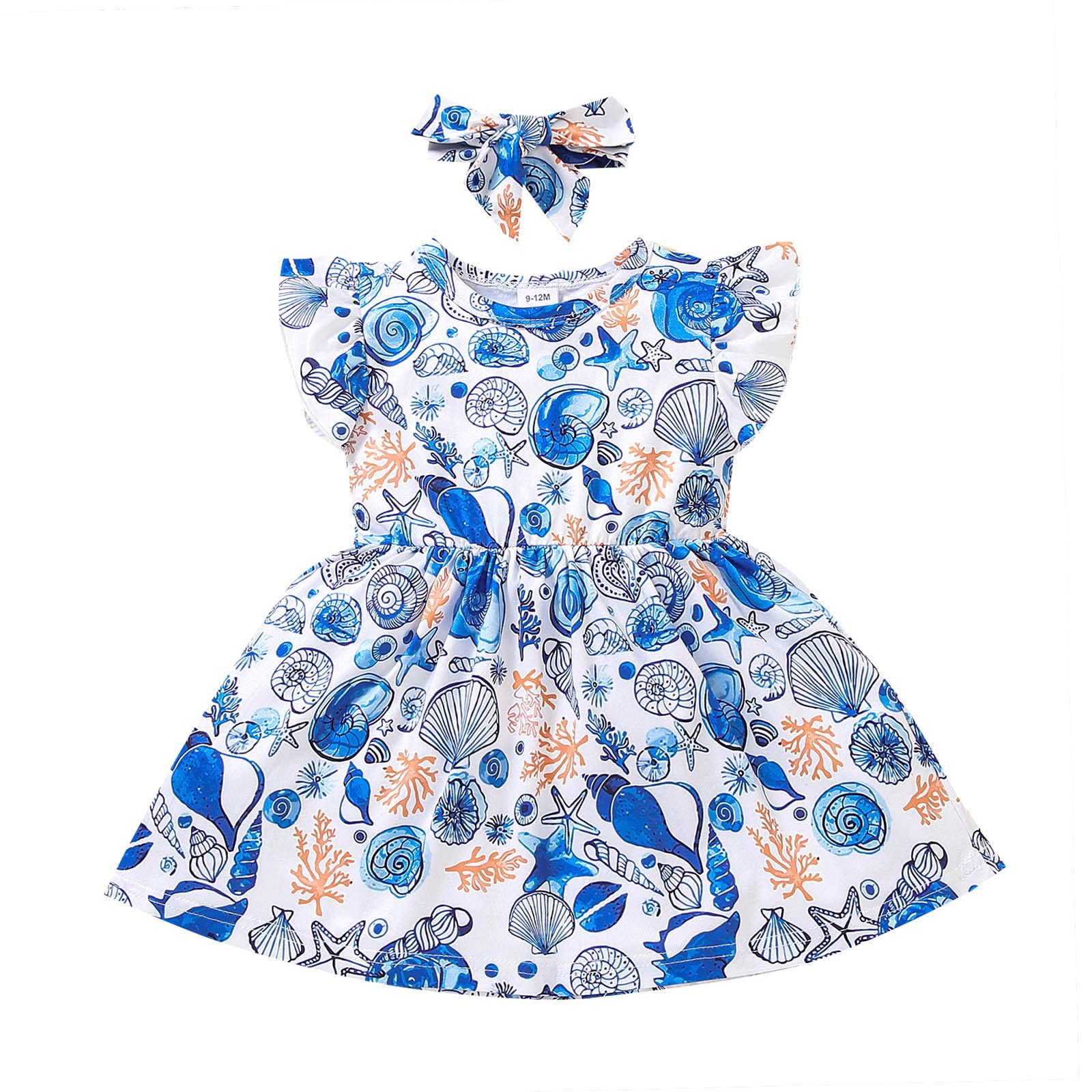 **Newborn Baby Girl Summer Dress - Floral Short Sleeve Outfit for Infants | Perfect for Photoshoots, Parties & Casual Wear**