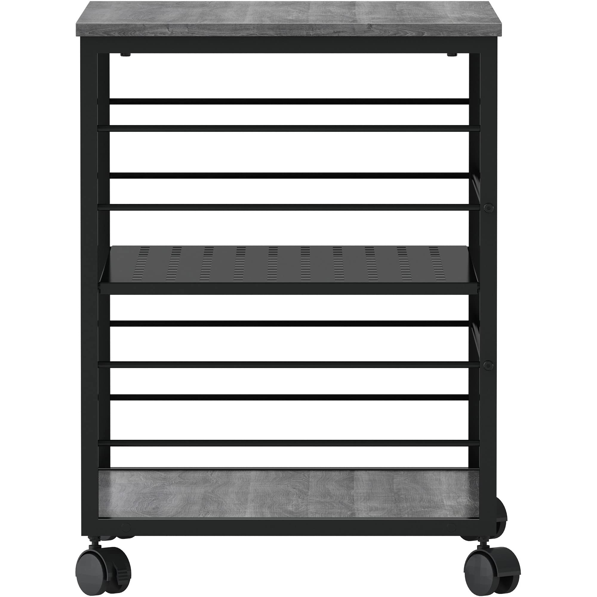 Lorell Under Desk Mobile Machine Stand - Heavy Duty Rolling Cart for Printers, Scanners & Office Equipment - Perfect for Home & Office Workspaces