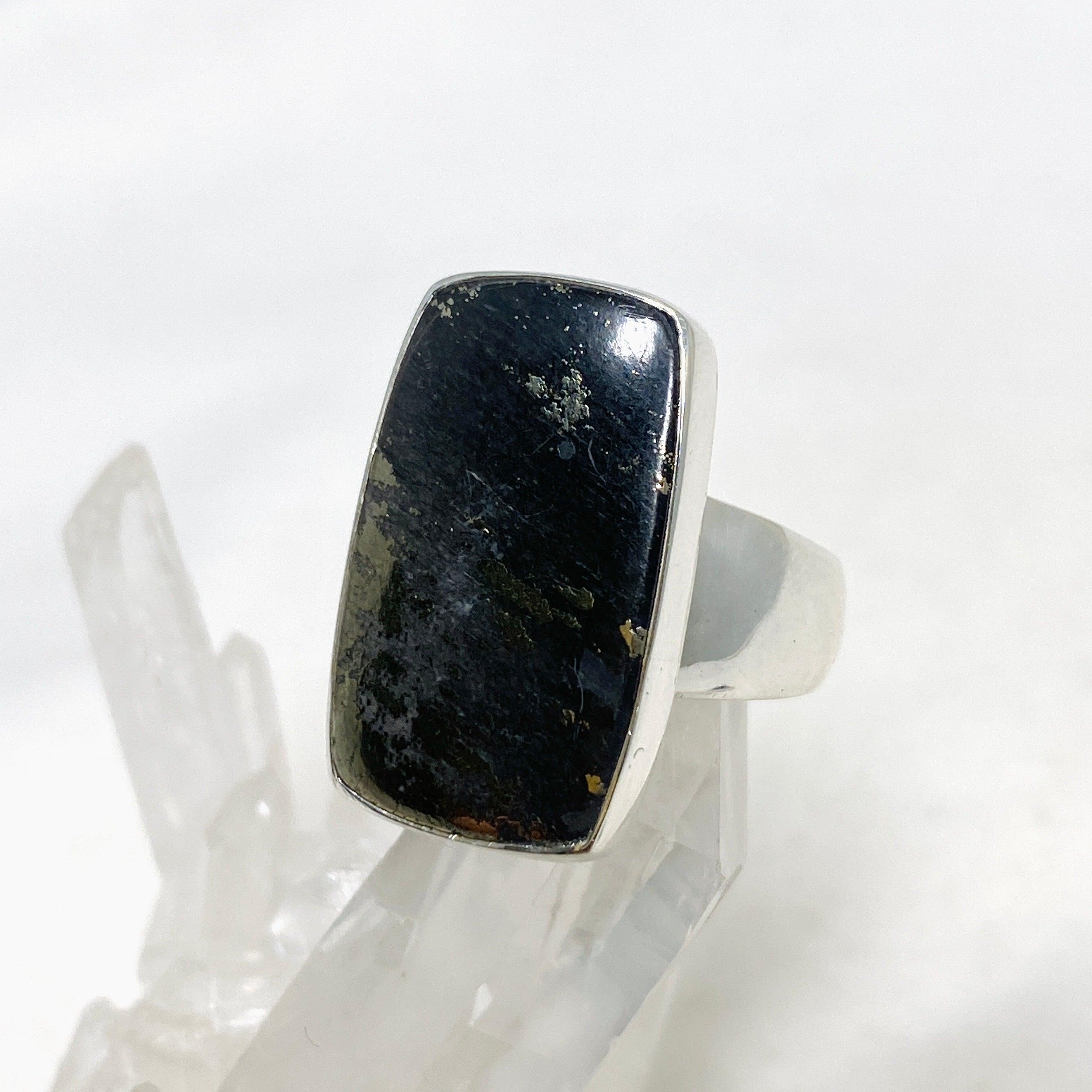 Healer's Gold Rectangle Ring for Women - Size 9 (KRGJ3198) - Perfect for Everyday Wear, Gift Giving & Special Occasions