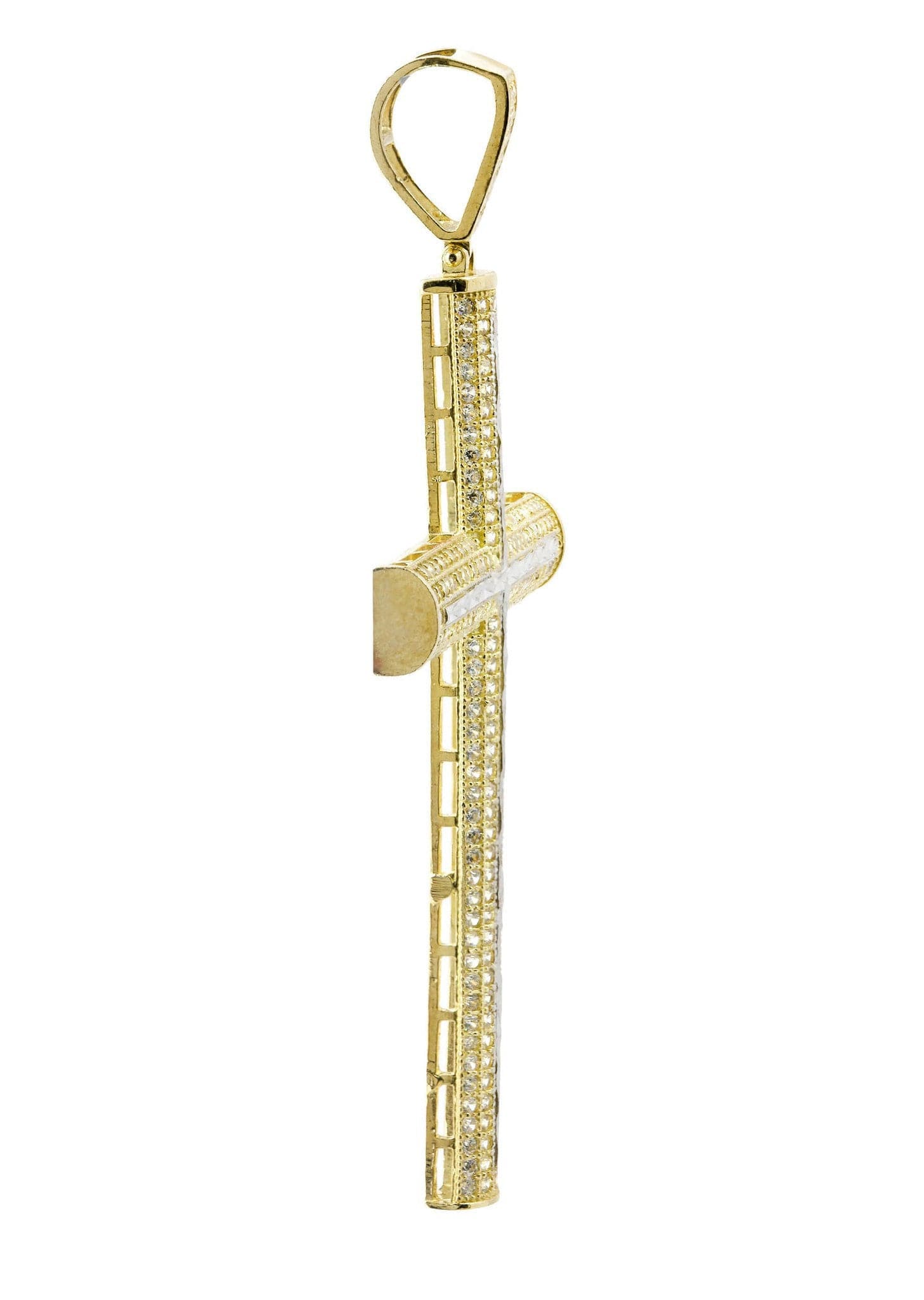 10K Gold Cross Pendant Necklace for Women & Men - 7.7 Grams Elegant Religious Jewelry - Perfect for Gifts, Baptism, First Communion & Everyday Wear