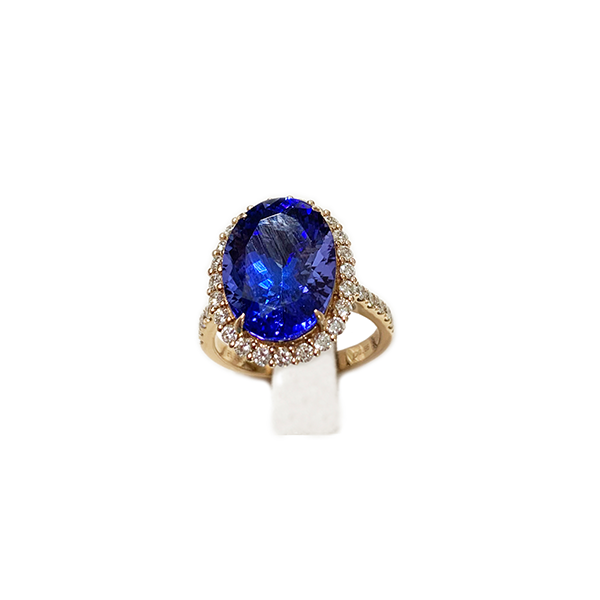 14K Rose Gold Tanzanite Ring for Women - Elegant Tanzanite Gemstone Jewelry Gift for Anniversary, Engagement, Wedding & Special Occasions