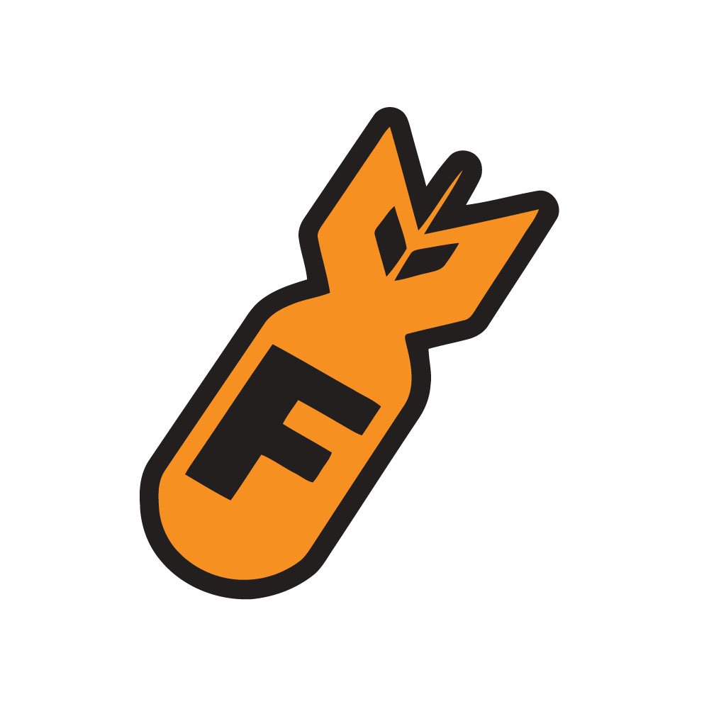 F-Bomb Hard Hat Helmet Decals - 4 Pack of 2
