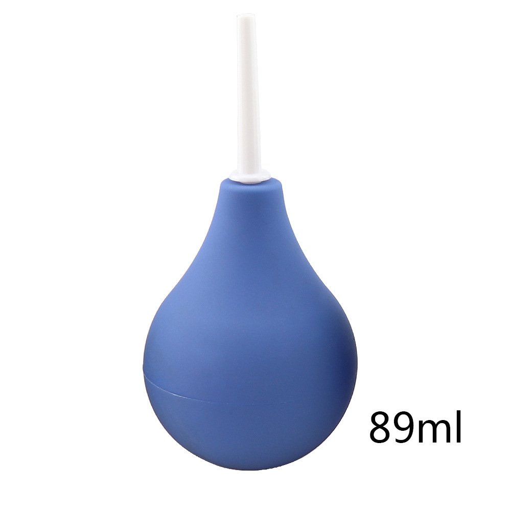 **Blue 89ml Silicone Rectal Syringe - Anal Enema Douche for Colon Cleansing & Vaginal Cleaning | Gentle & Hygienic | Perfect for Home Use, Travel & Medical Needs**