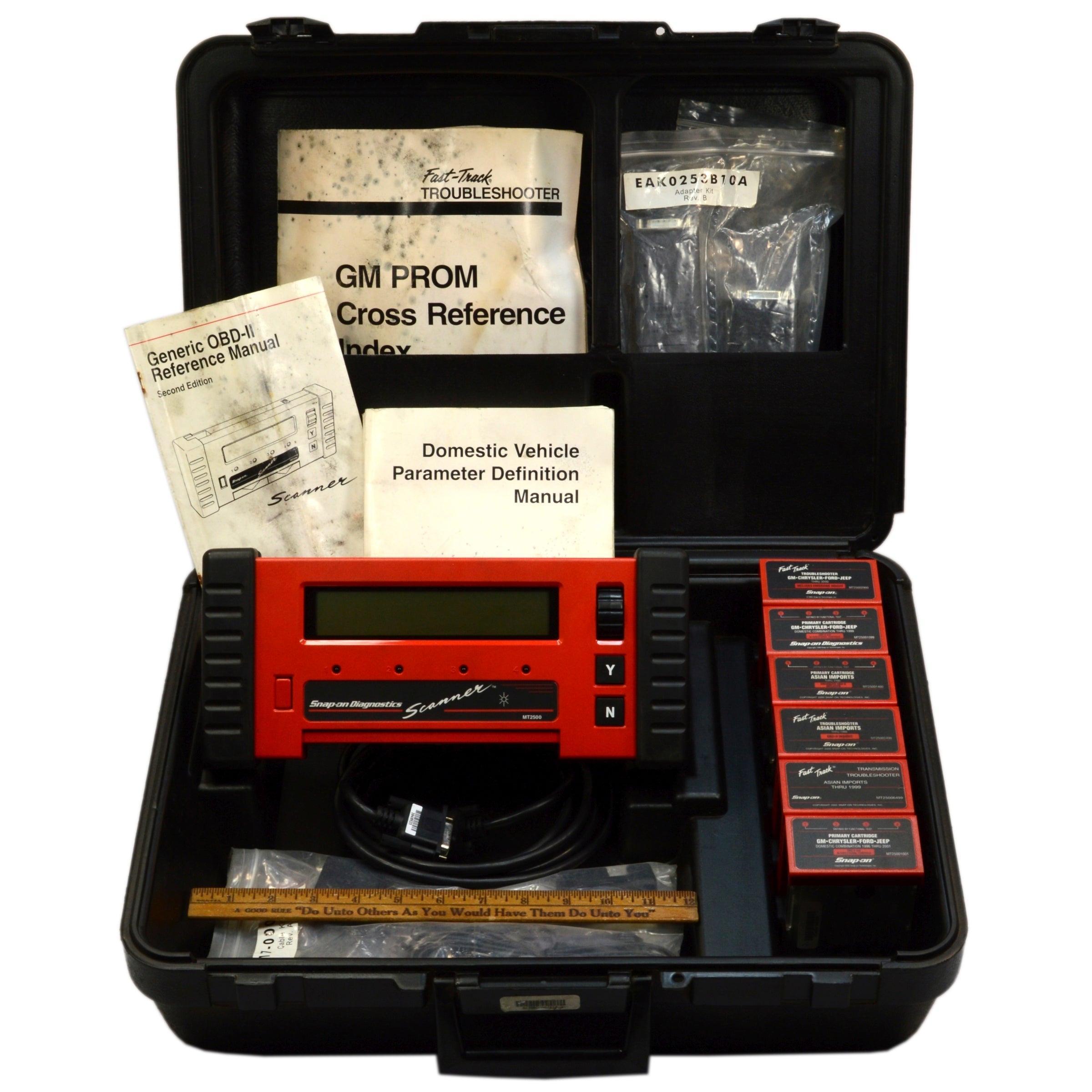 Snap-On MT2500 Diagnostic Scanner Kit - Complete Set with Cartridges & Carrying Case | Perfect for Auto Repair Shops & DIY Car Diagnostics
