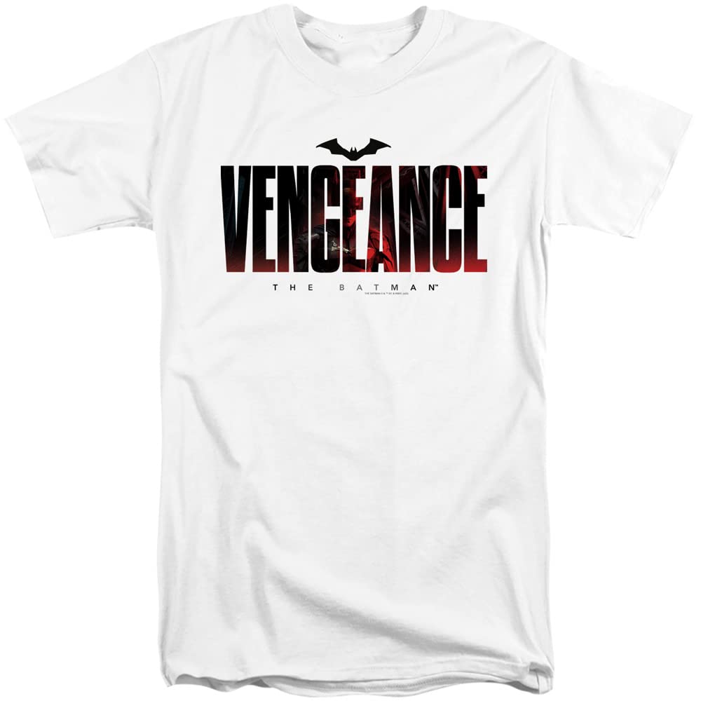 The Batman (2022) Vengeance Unisex Graphic T-Shirt - Official Movie Merchandise for Men & Women - Perfect for Cosplay, Halloween & Superhero Fans