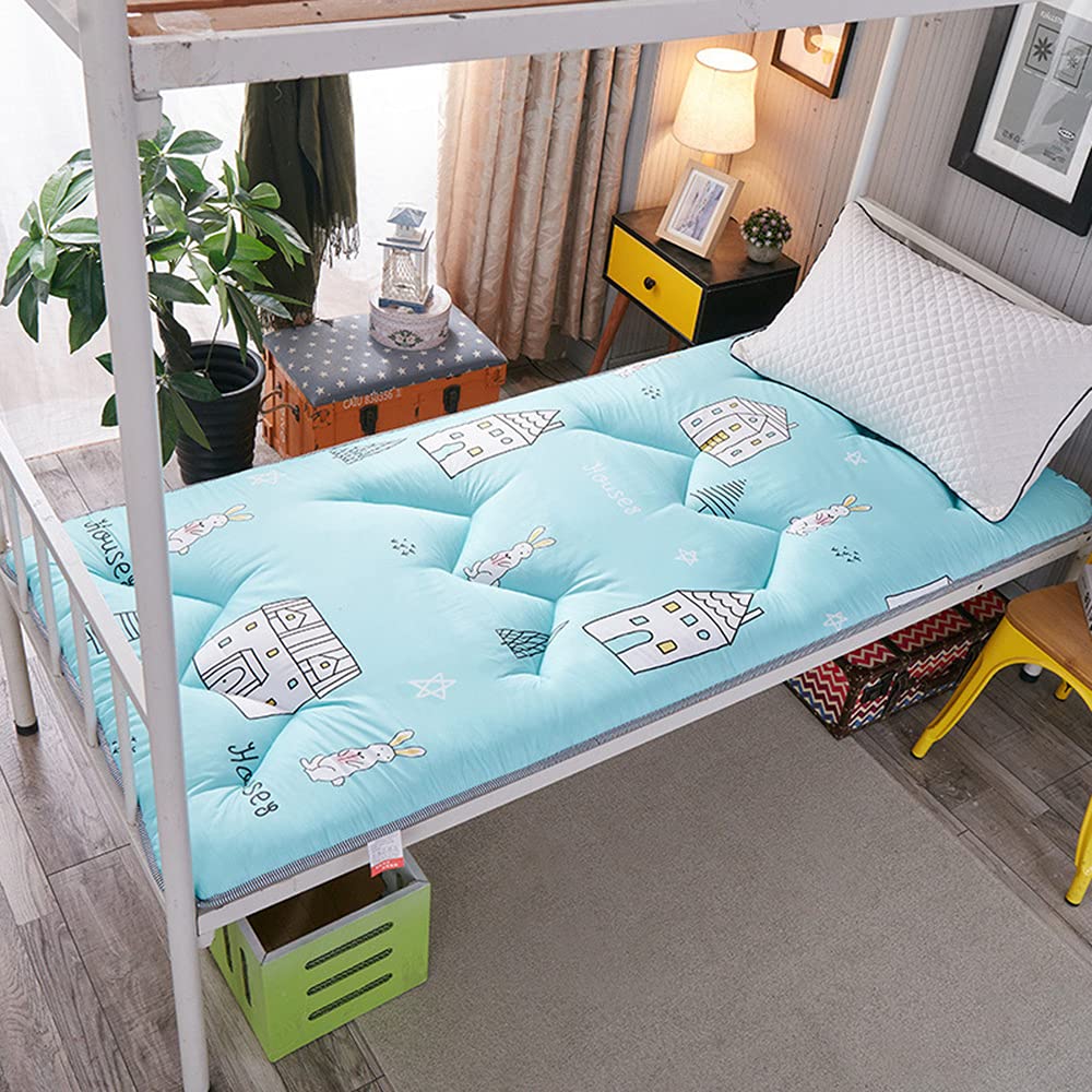KKCD Japanese Tatami Floor Mattress - Foldable Futon Mattress Topper, Korean Floor Mattress for Kids & Adults, Portable Roll-Up Bed for Camping, Dormitory & Guest Use - 150x200cm (59x79 Inches) - Perfect for Home, Travel & Outdoor Adventures