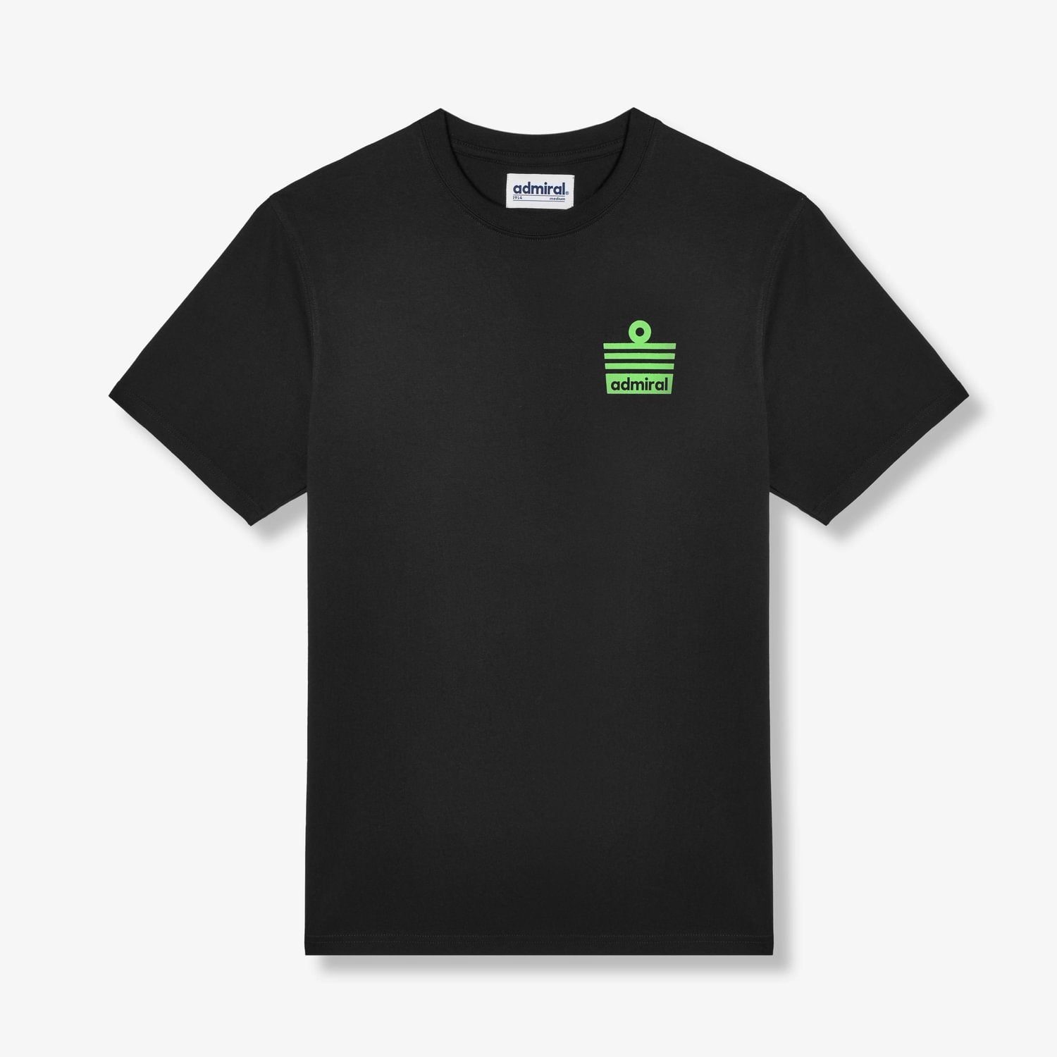 Denzell Ensign Logo Graphic T-Shirt for Men - Black & Lime Green Cotton Tee - Casual Wear, Street Style, Everyday Outfit