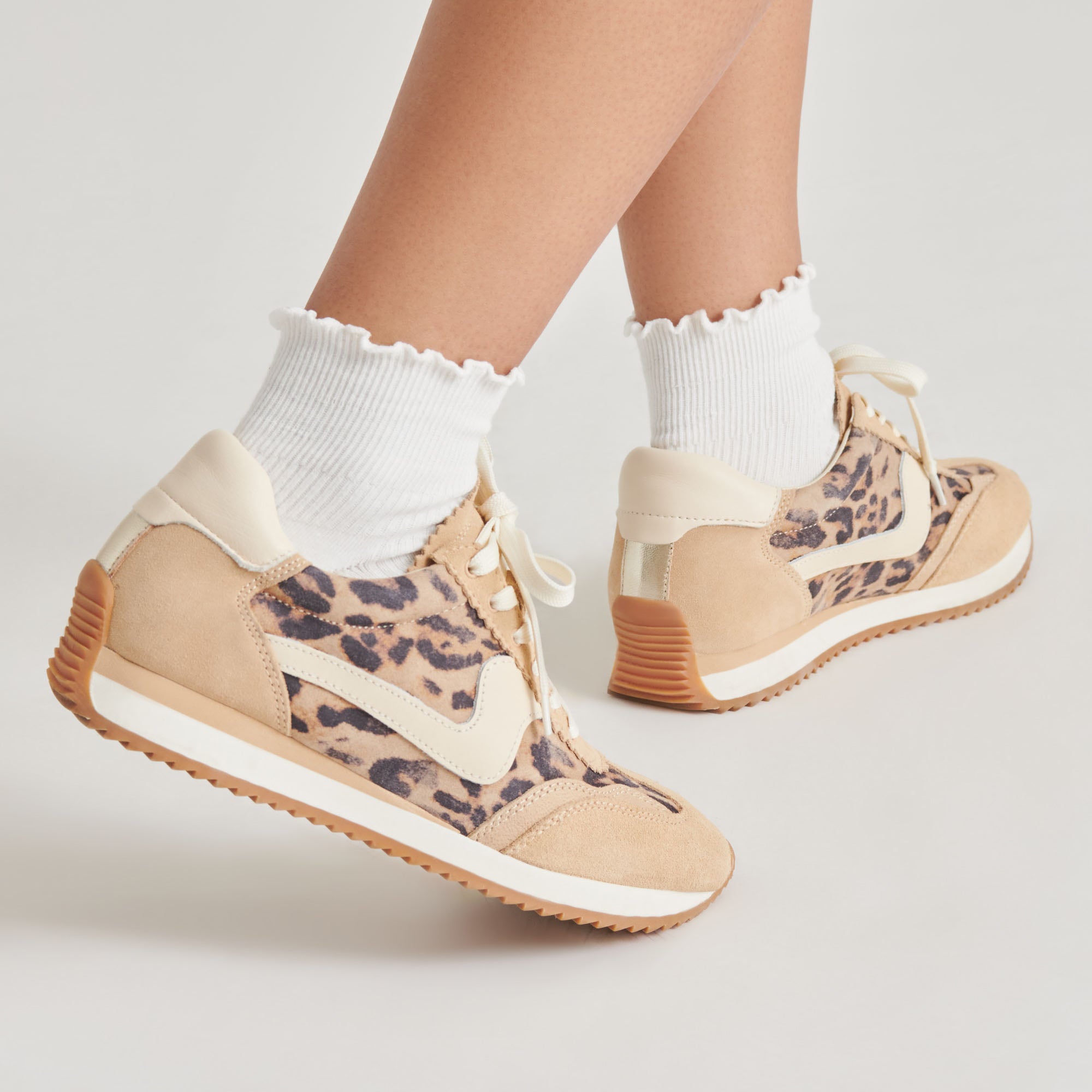 B.NTCD Sneakers LT Leopard Suede - Stylish & Comfortable Women's Fashion Shoes for Casual Wear, Outfits & Street Style
