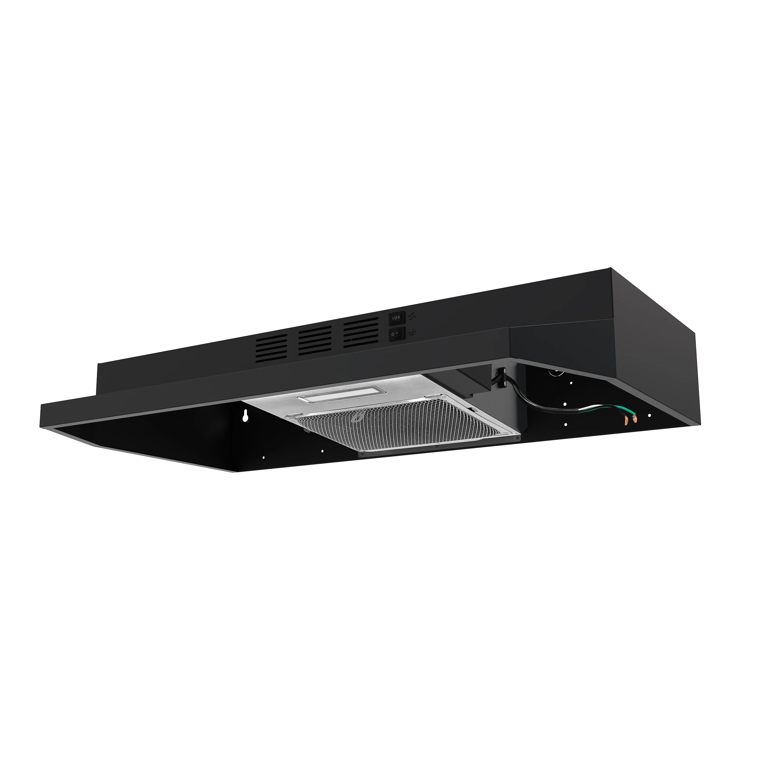 Forno 30 200 CFM Compact Under Cabinet Range Hood in Black - FRHUC5200 30BLK | Powerful Ventilation for Small Kitchens & Apartments