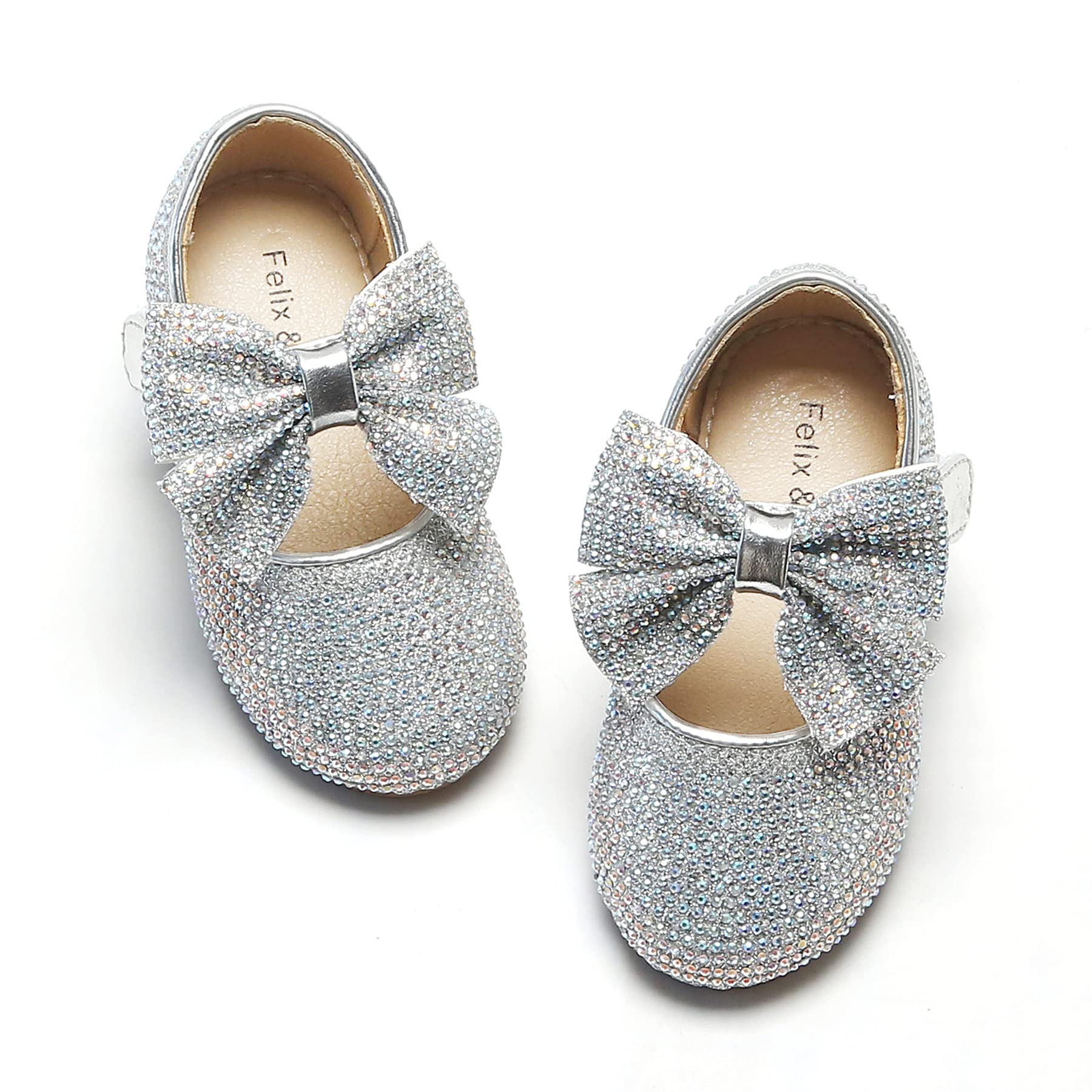 Felix & Flora Toddler Flower Girl Dress Shoes | Girls Ballet Flats for Party, School & Wedding | Perfect for Special Occasions & Everyday Wear