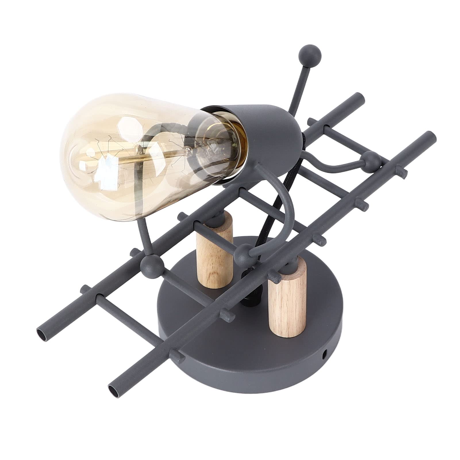 Shanrya Corridor Wall Lamp - Exquisite Handcrafted Durable Wall Light Fixture with Unique Design, Easy Installation for Bedroom, Hotel, Cafe & Living Room (Grey) - Perfect for Ambient Lighting in Hallways, Entryways and Cozy Corners