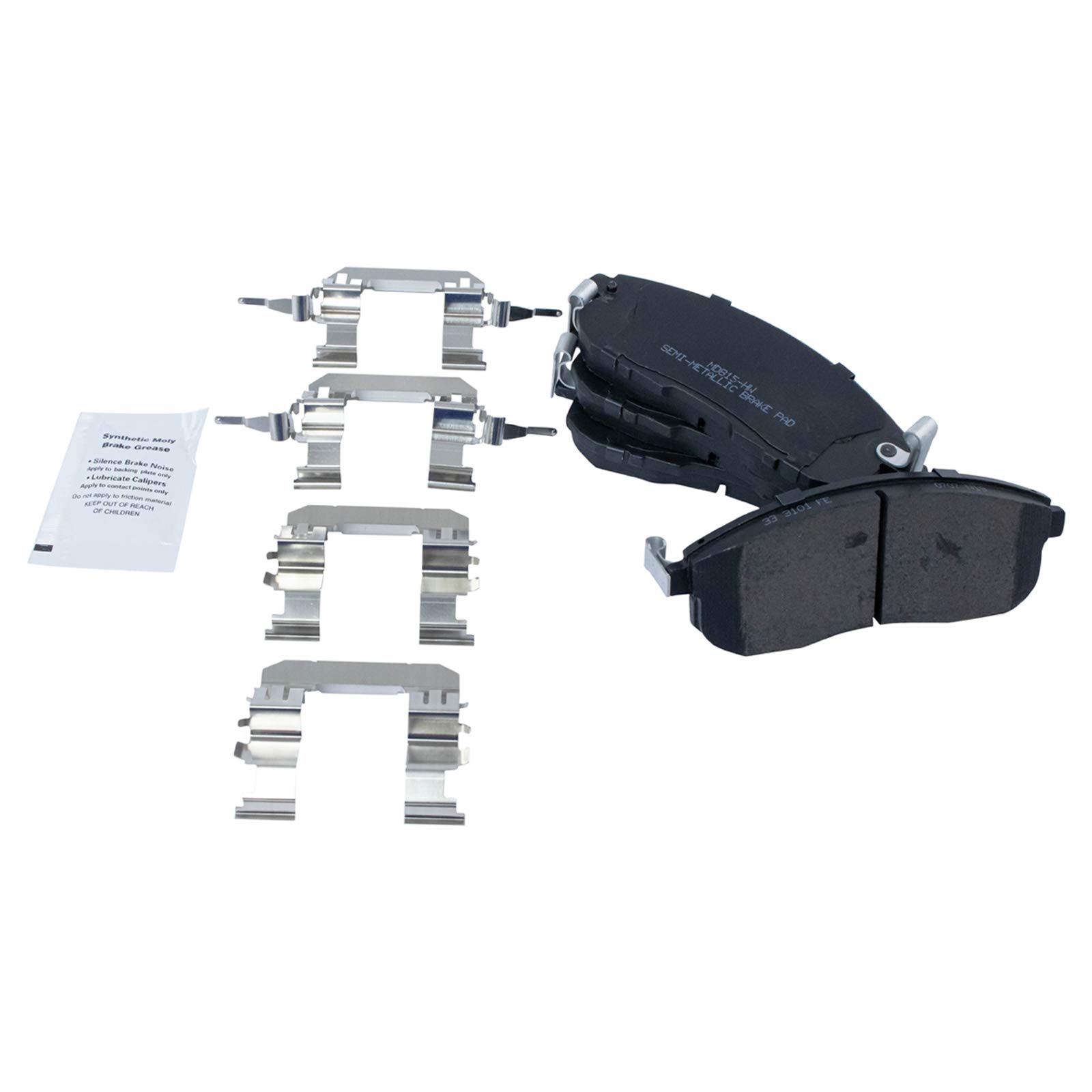 TRQ Front Brake Pad and Rotor Kit - Semi-Metallic Brake Pads & Rotors Compatible with 2007-2012 Nissan Sentra - Perfect for Daily Commuting and City Driving
