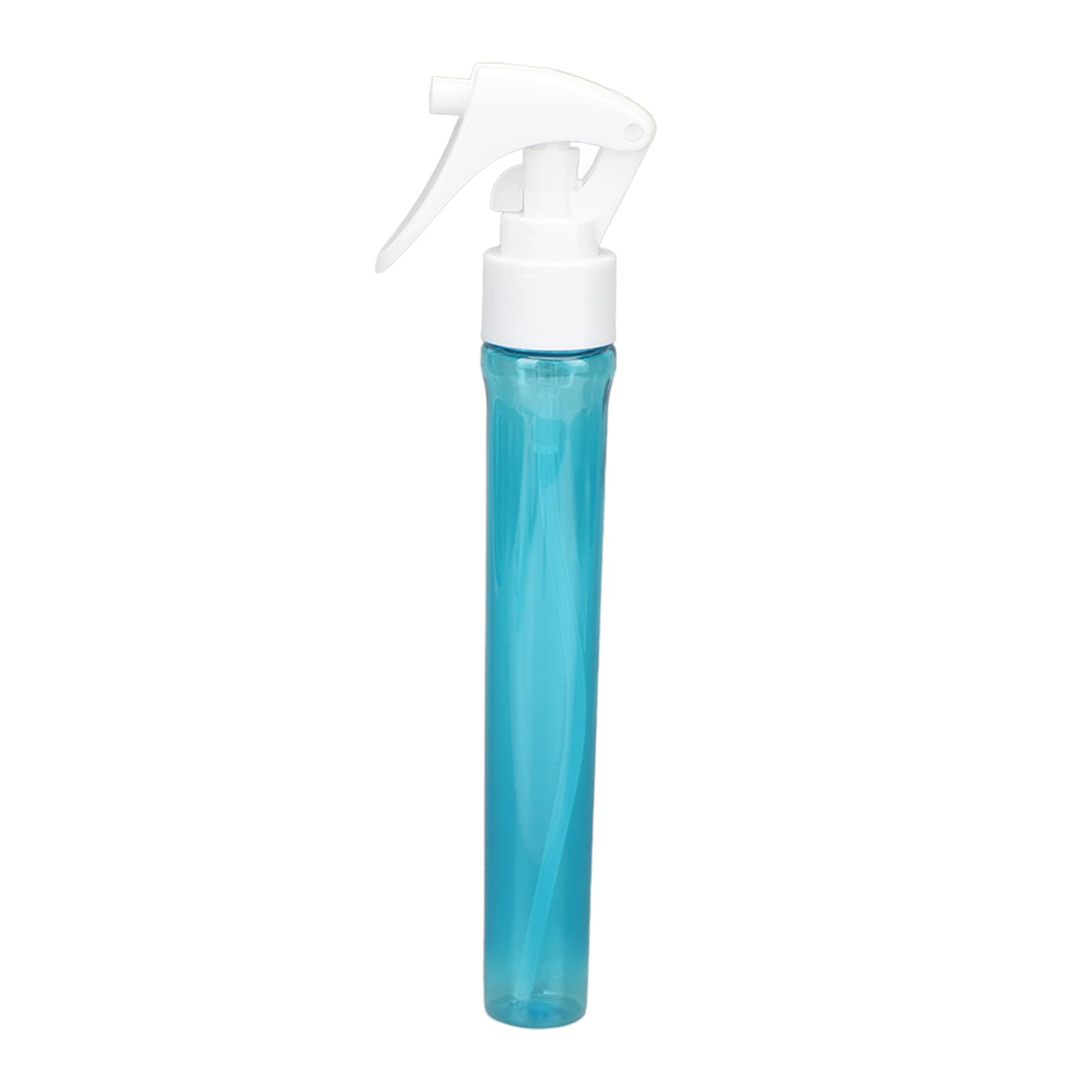 Leakproof Ultra Fine Mist Continuous Water Hair Spray Bottle - Empty Refillable Plastic Sprayer for Hair Styling, Travel & Salon Use (Blue)